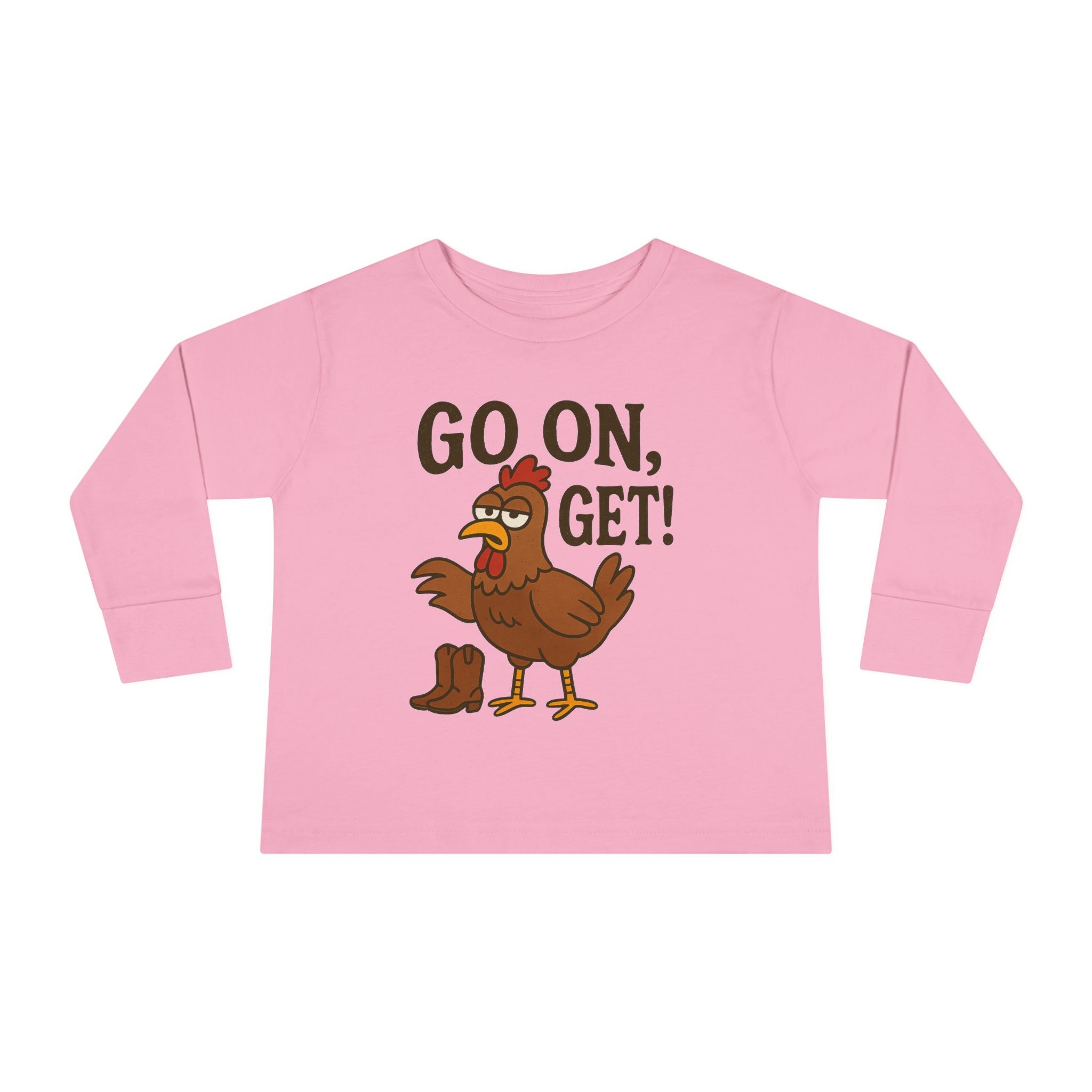 Go On Get Funny Chicken Youth Shirt