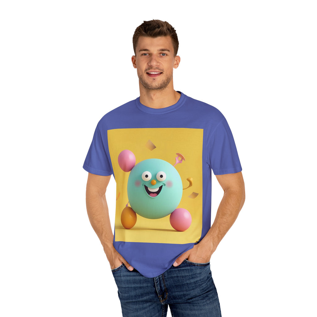 Playful Colorful Cartoon T-Shirt, Fun Graphic Tee, Summer Casual Wear, Gift for Kids and Adults, Birthday Party Outfit, Unique Design