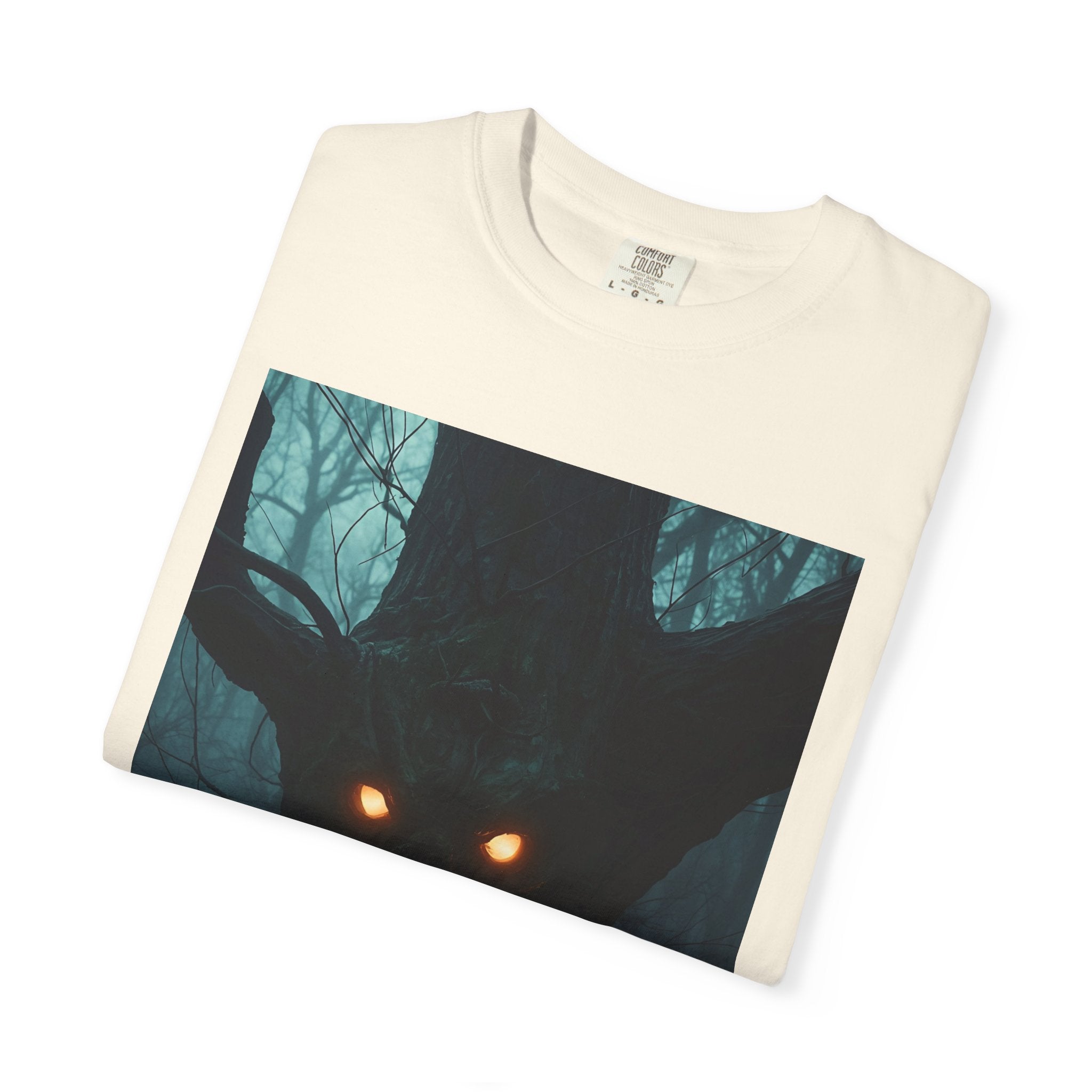 Spooky Forest Creature Unisex T-Shirt, Casual Wear, Gift for Nature Lovers, Halloween Apparel, Trendy Graphic Tee