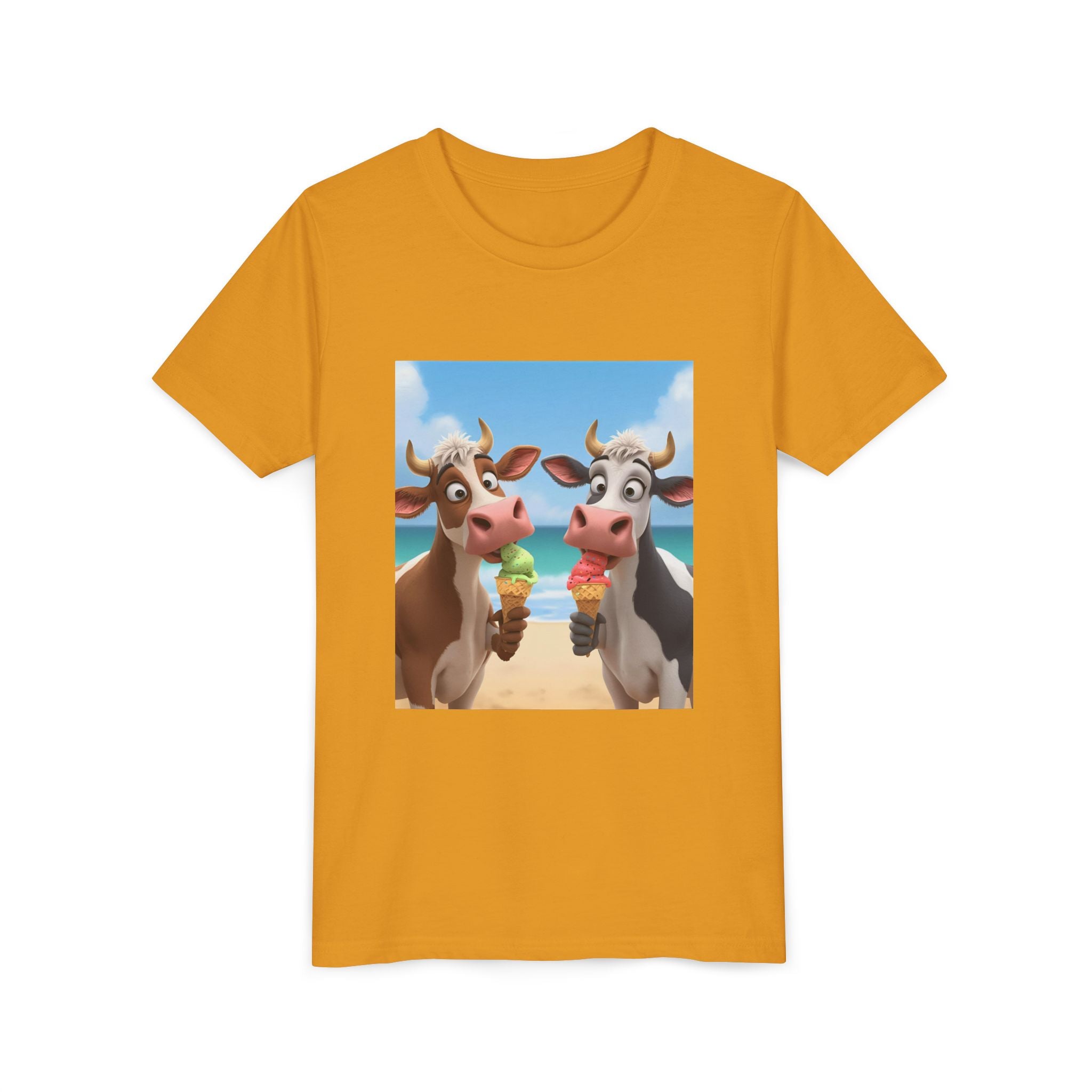 Beachy Cow Youth Short Sleeve Tee