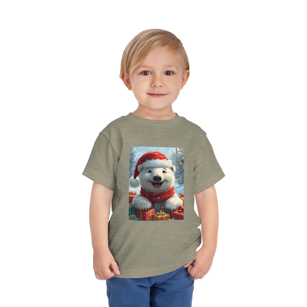 Christmas Bear Toddler Short Sleeve Tee