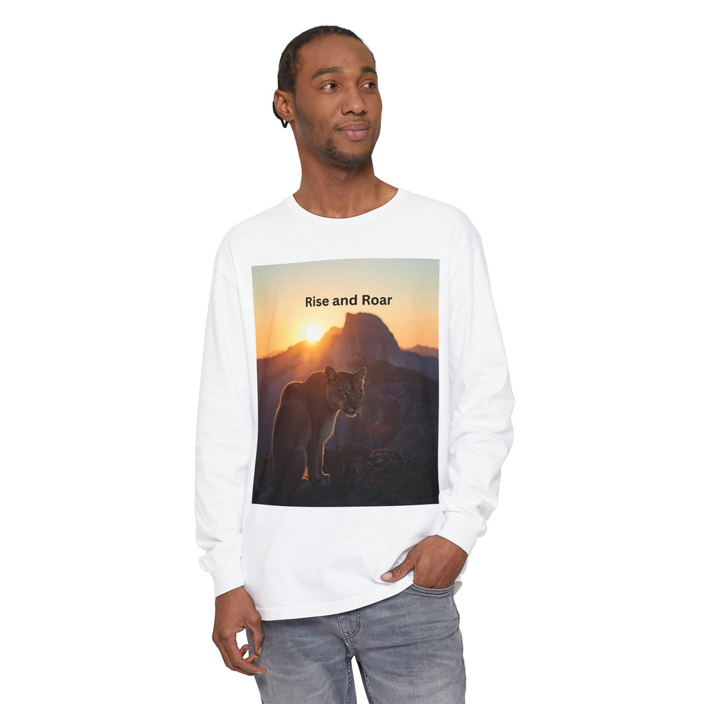 Rise And Roar Unisex Garment-dyed Long Sleeve T-Shirt