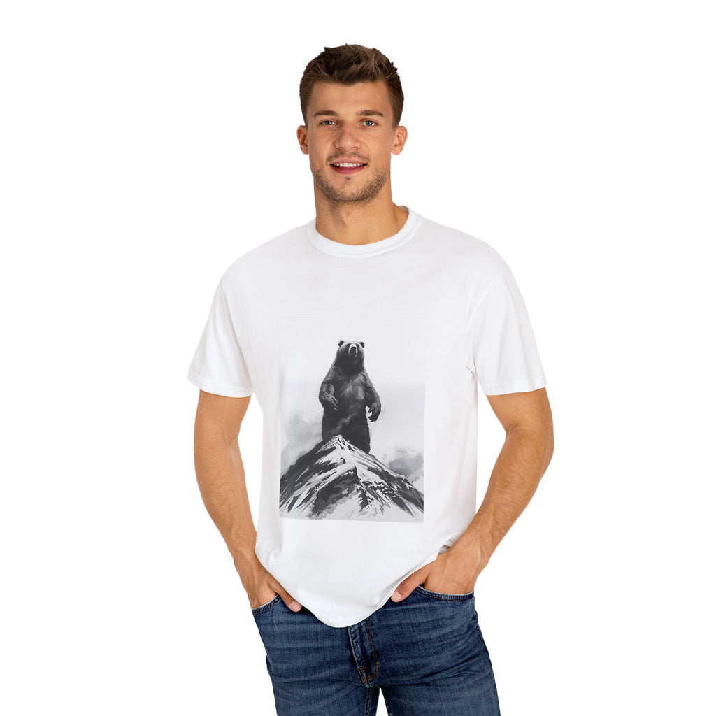 Bear Mountain Snow Unisex Garment-Dyed T-shirt