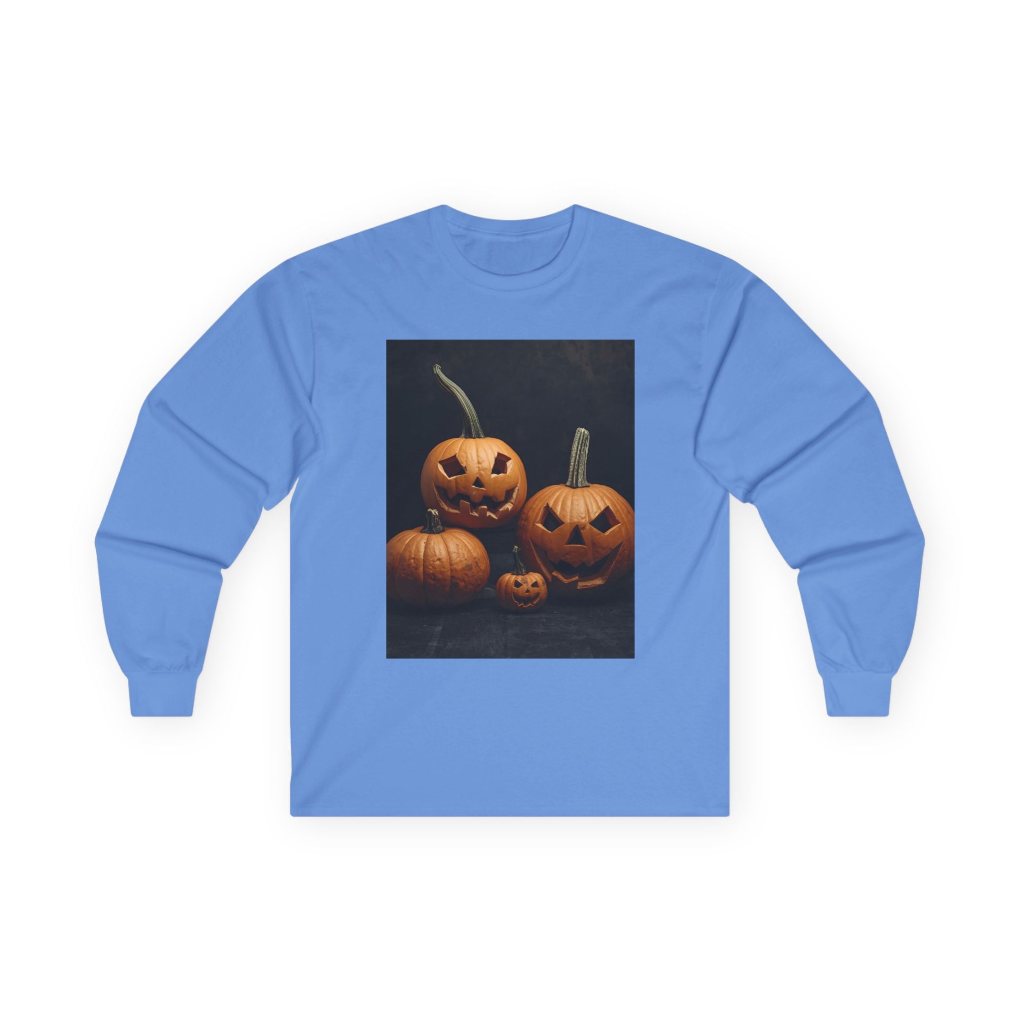 Spooky Halloween Pumpkin Unisex Ultra Cotton Long Sleeve Tee
