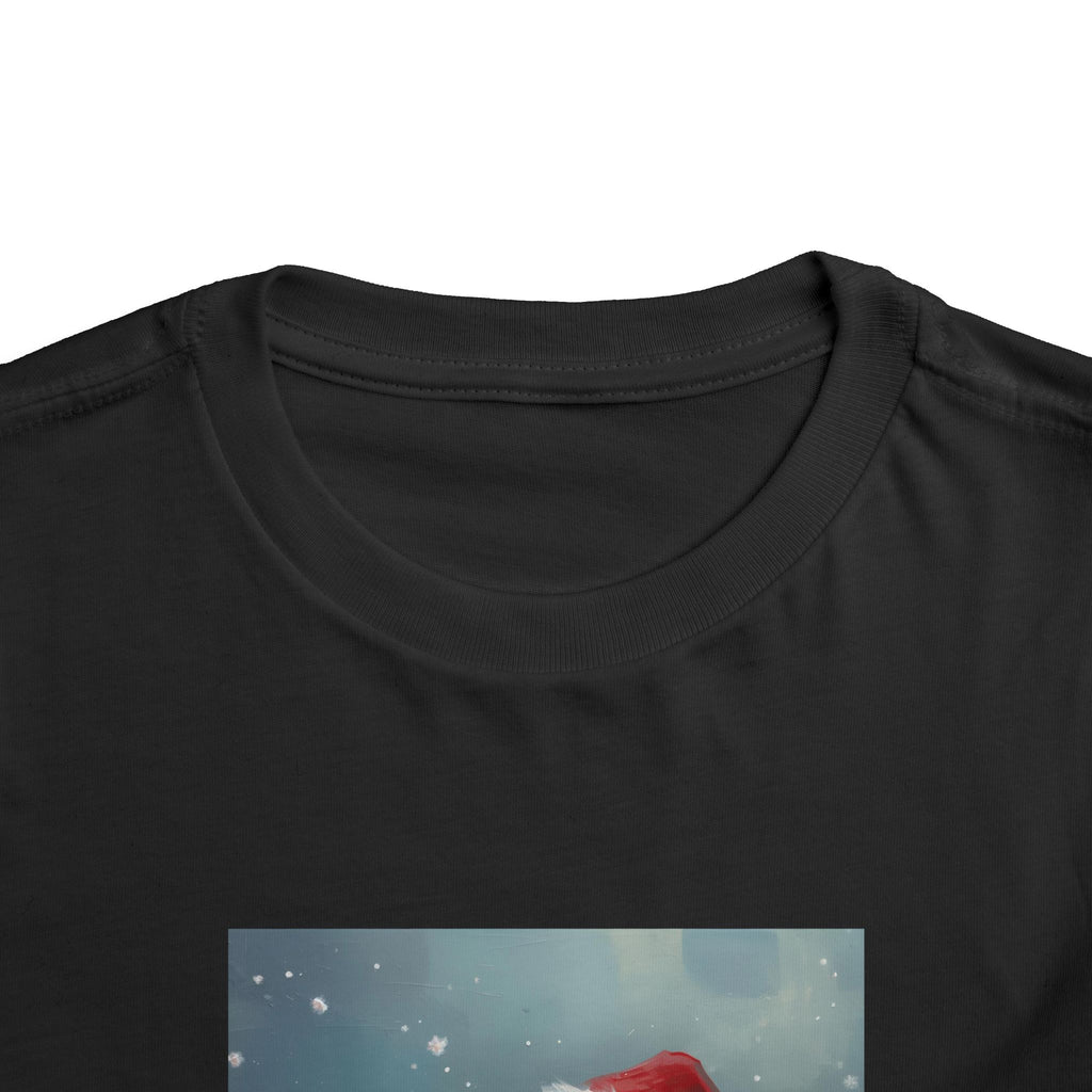 Cute Christmas Bear Toddler Short Sleeve Tee