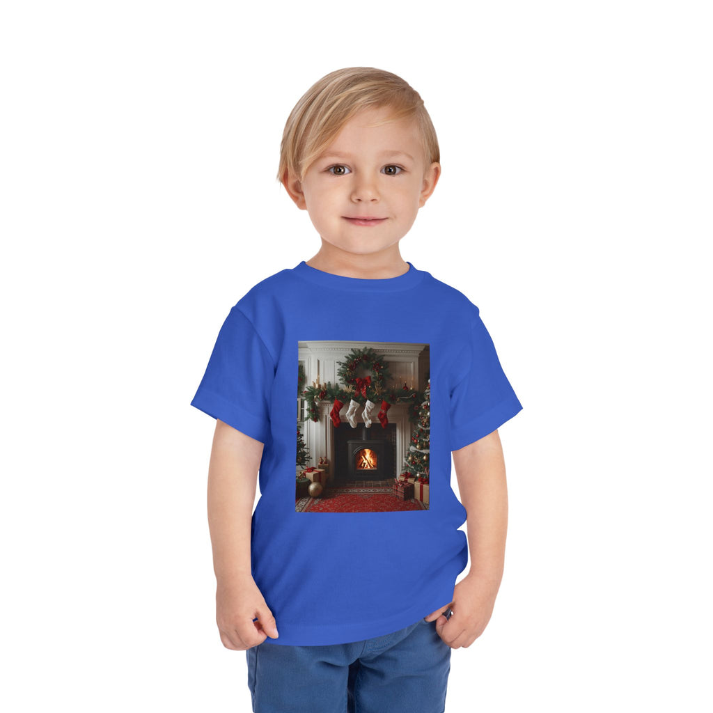 Cozy Christmas Toddler Tee, Holiday Kids Shirt, Cute Winter Tee, Toddler Christmas Outfit, Festive Short Sleeve Shirt
