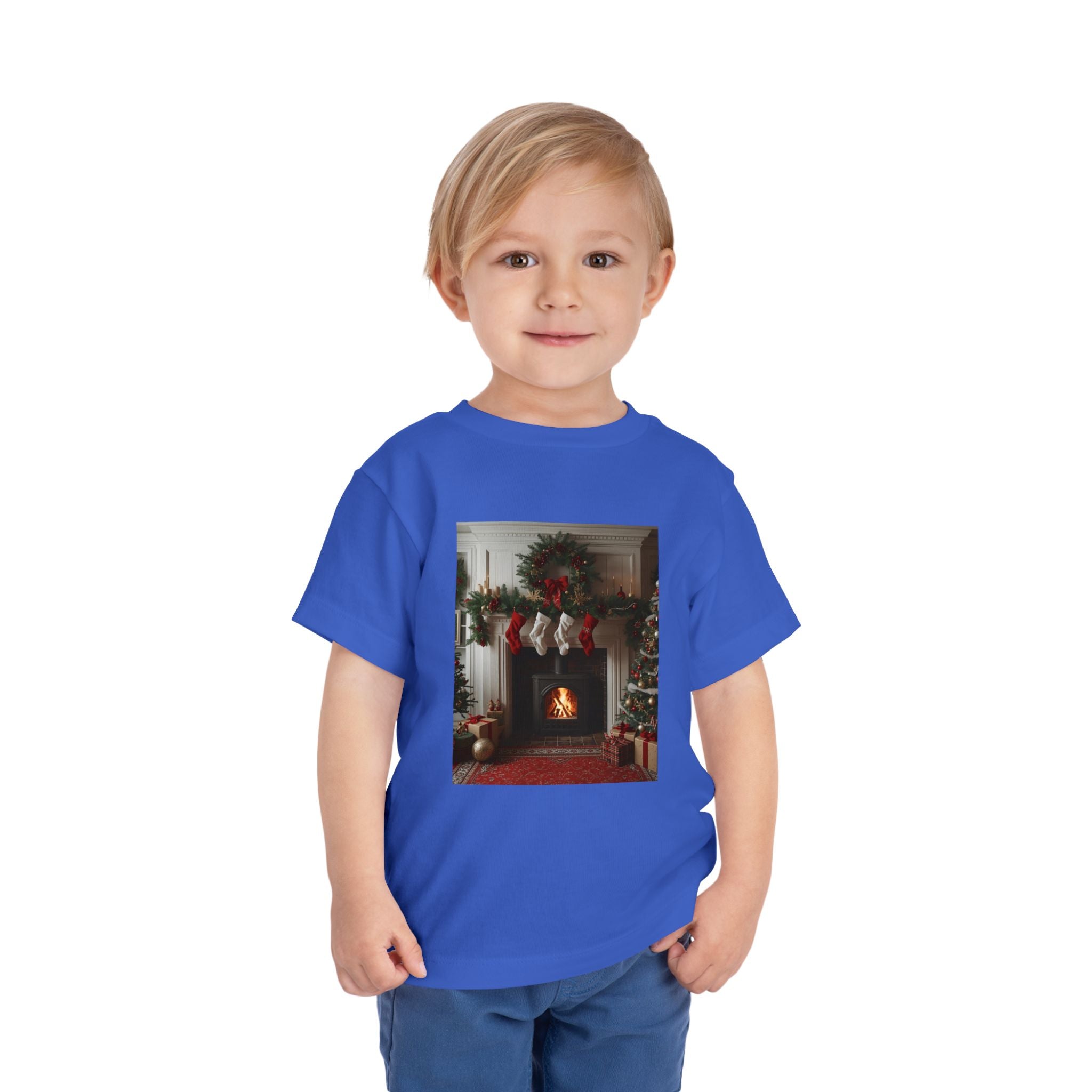 Cozy Christmas Toddler Tee, Holiday Kids Shirt, Cute Winter Tee, Toddler Christmas Outfit, Festive Short Sleeve Shirt
