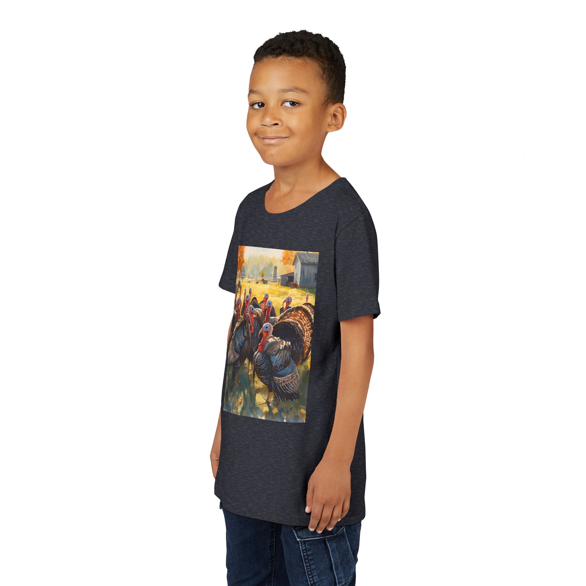 Thanksgiving Turkey Youth Short Sleeve Tee
