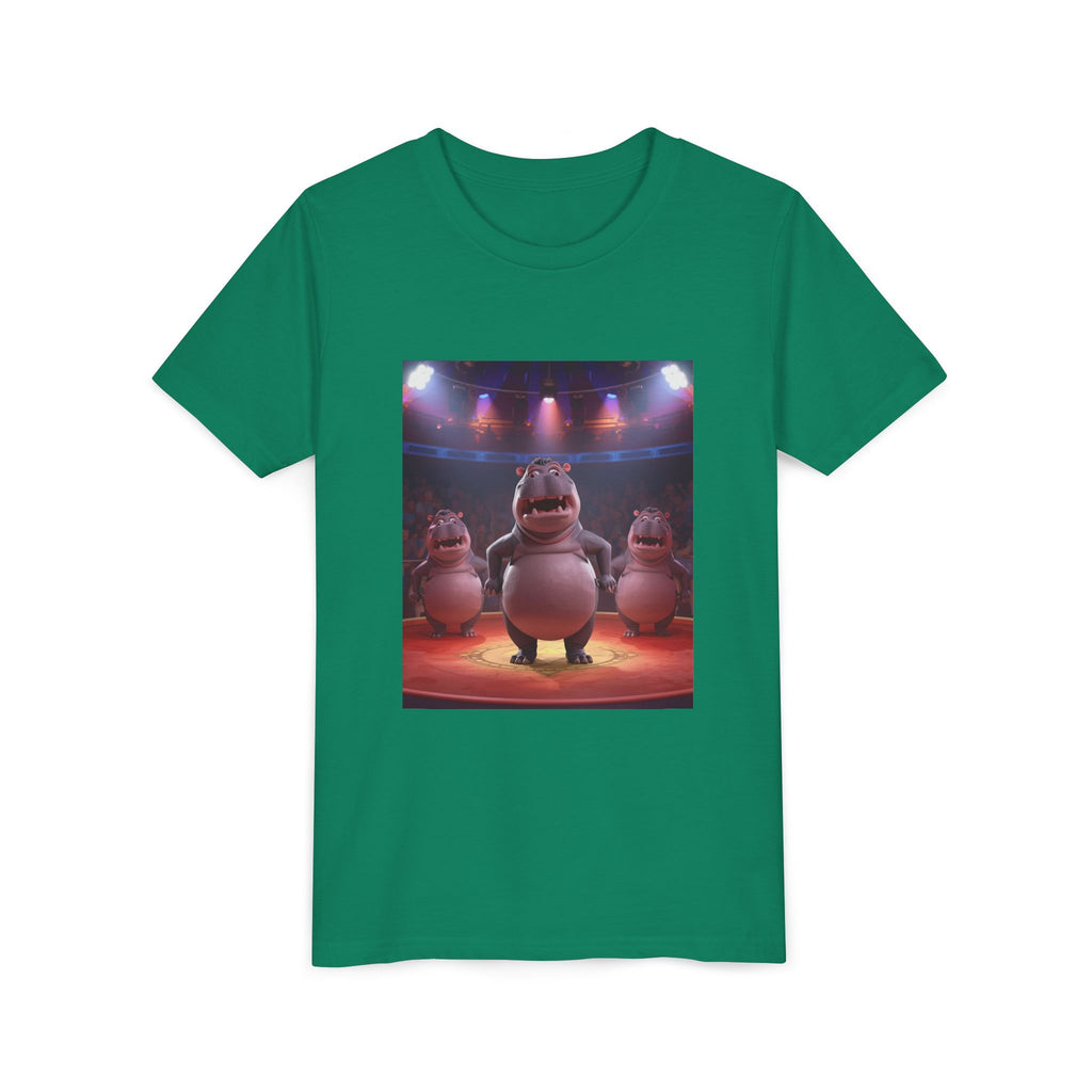 Hippo Funny Youth Short Sleeve Tee