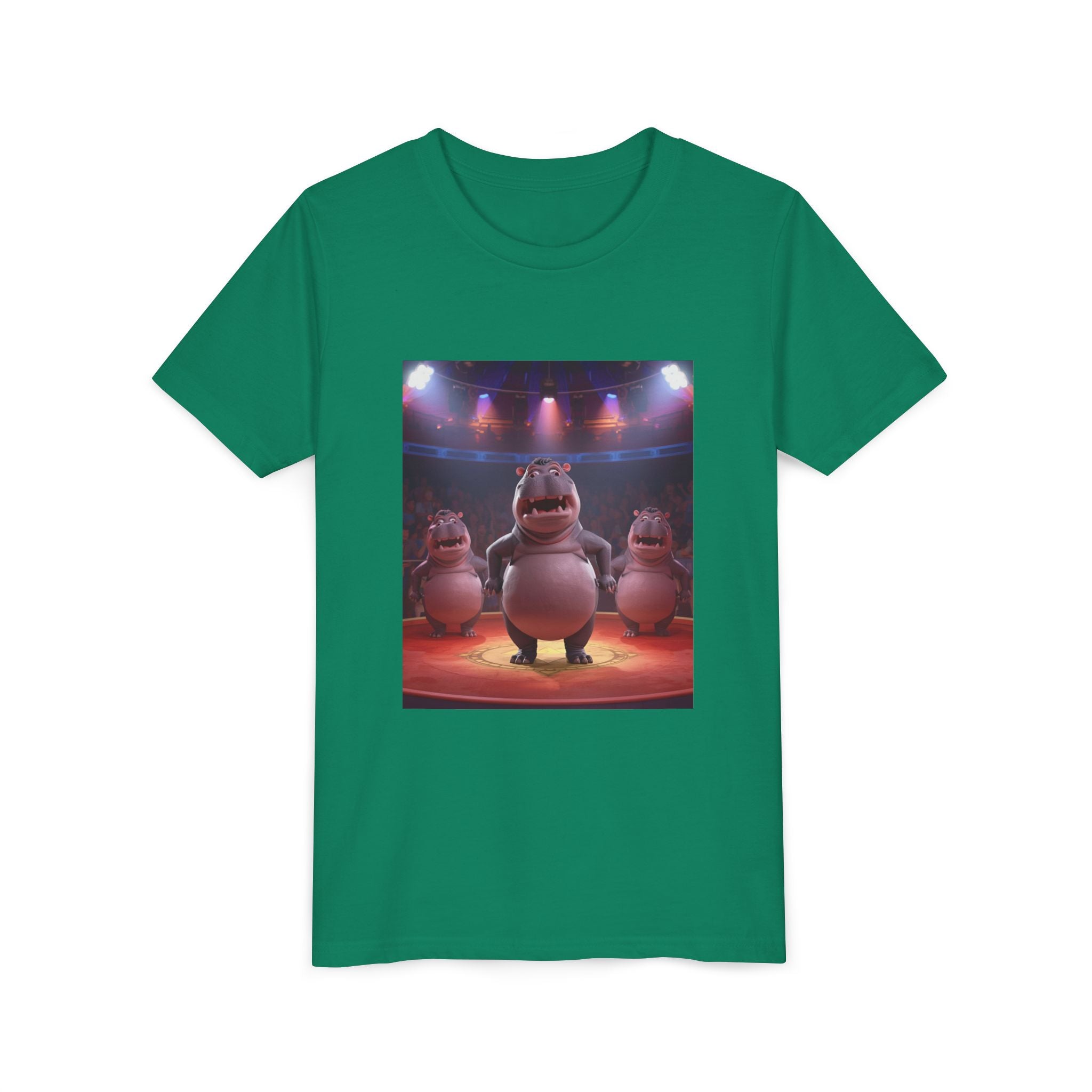 Hippo Funny Youth Short Sleeve Tee