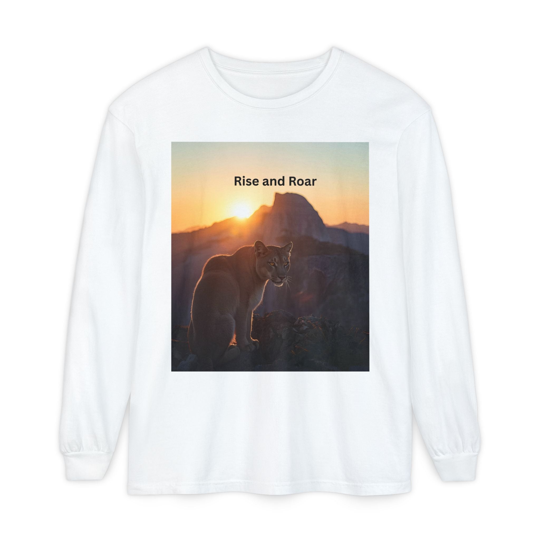 Rise And Roar Unisex Garment-dyed Long Sleeve T-Shirt