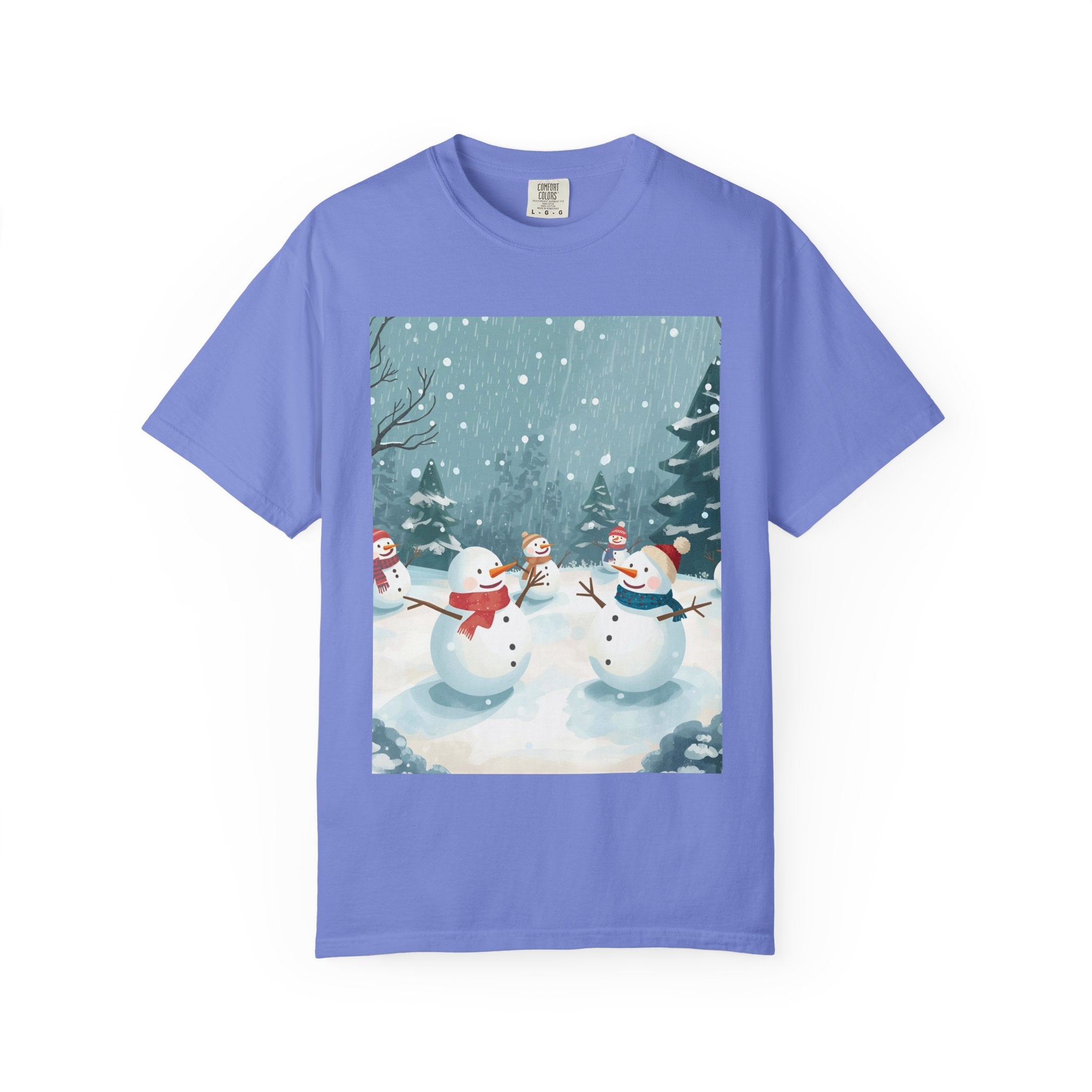 Festive Christmas Winter Wonderland Snowman T-shirt | Holiday Tee, Christmas Apparel, Gift for Him/Her, Graphic Shirt, Seasonal Fashion