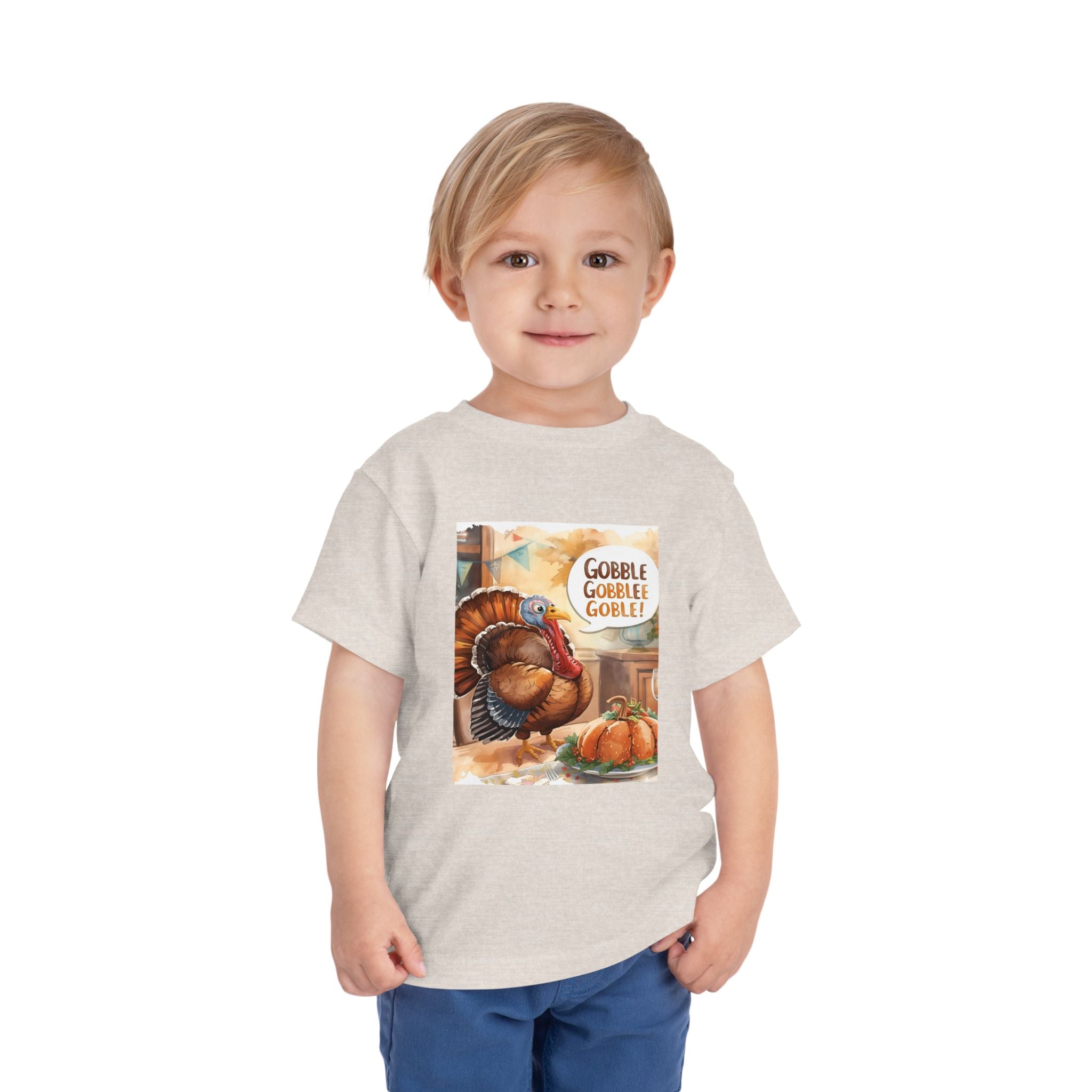 Thanksgiving Turkey Toddler Short Sleeve Tee