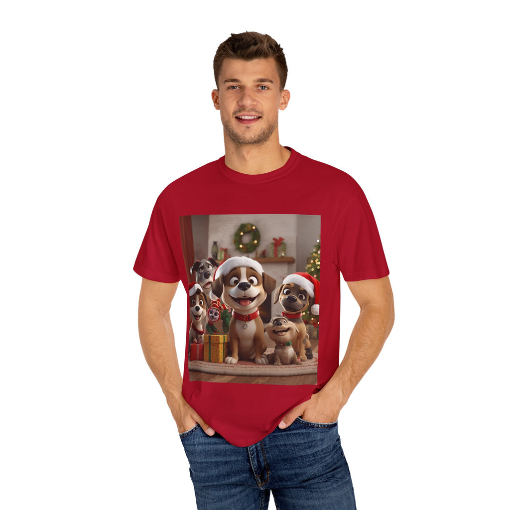 Cute Christmas Festive Dog Holiday T-Shirt | Pet Lover Gift, Christmas Shirt, Unisex Casual Tee, Cute Animal Apparel, Holiday Spirit Outfit