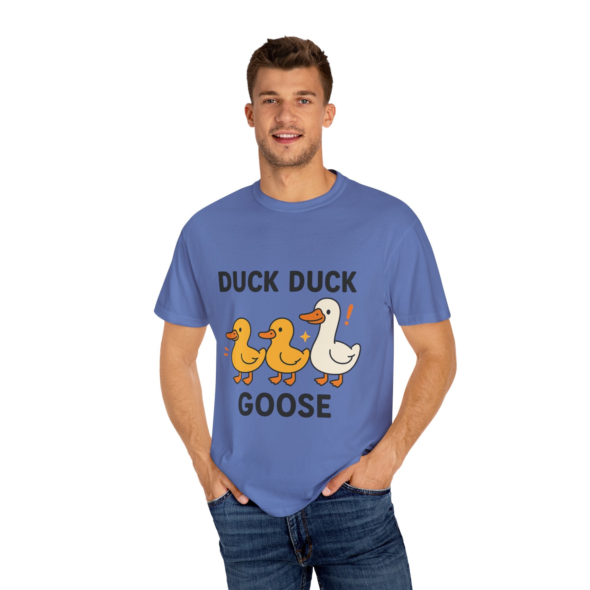 Duck Duck Goose Unisex T-Shirt, Funny Animal Shirt, Cute Gift for Kids, Family Game Night Tee, Everyday Casual Wear, Playful Graphic Top