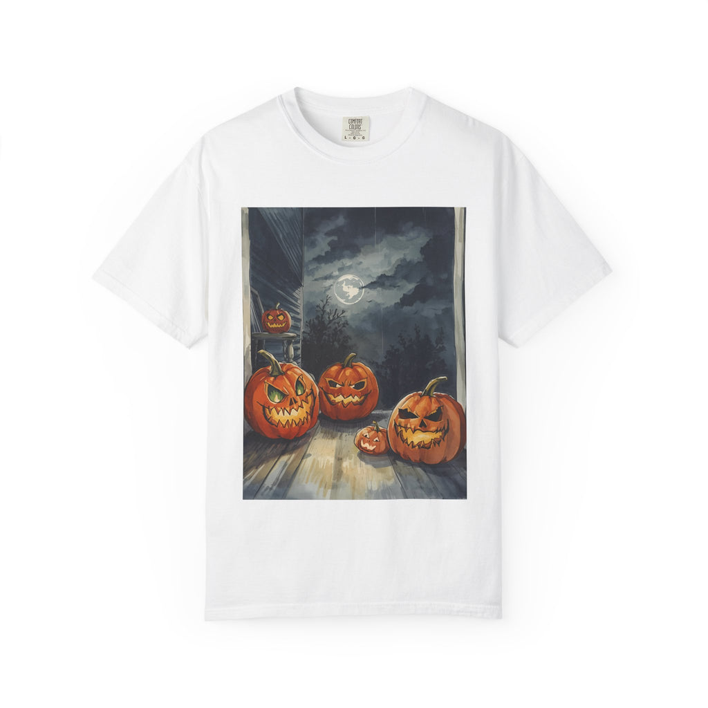 Halloween Pumpkin Spooky Unisex Garment-Dyed T-shirt