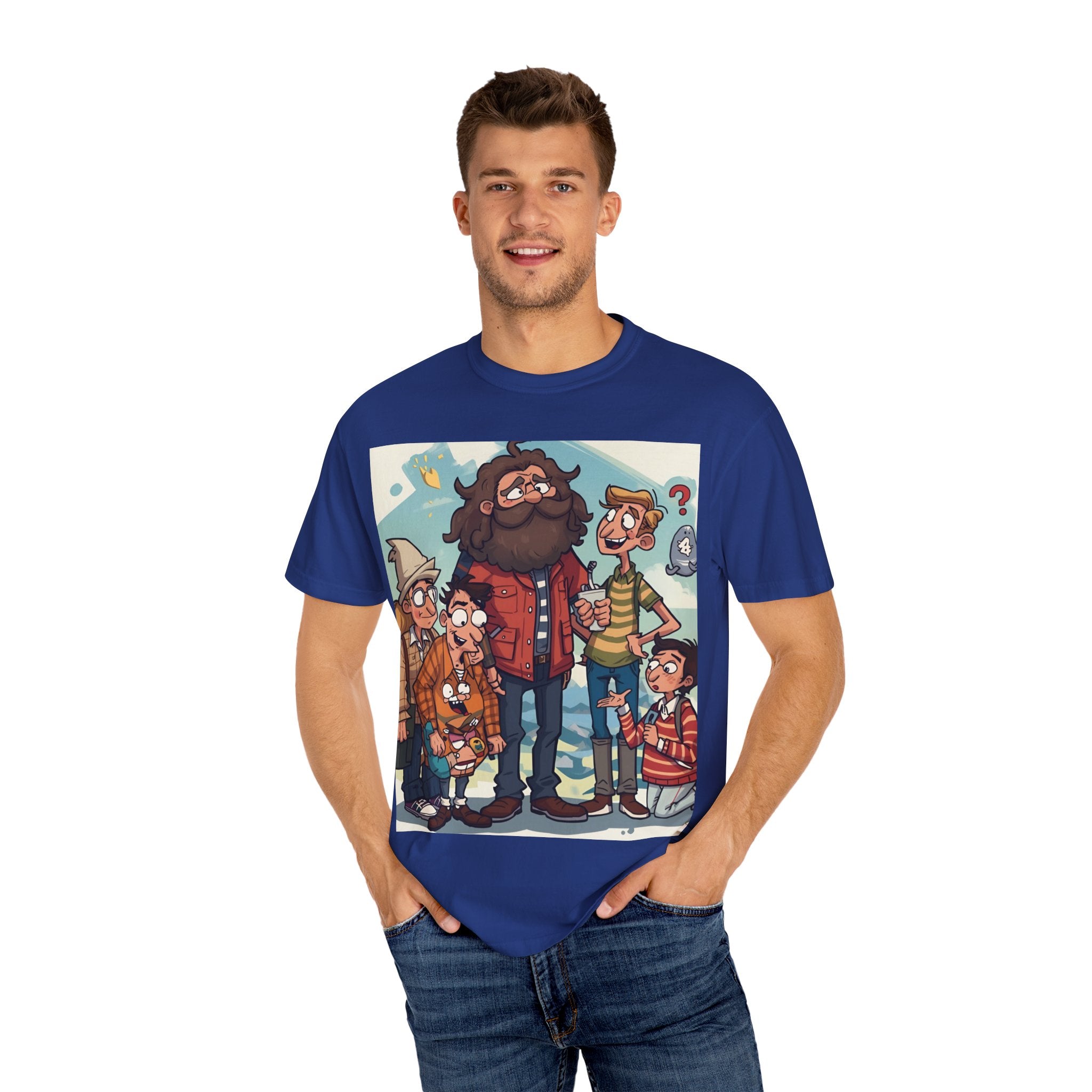 Charming Cartoon Graphic Tee, Fun Unisex T-shirt for Casual Wear, Unique Gift Ideas for Holidays, Family Gatherings, Cartoon Lovers, [...]