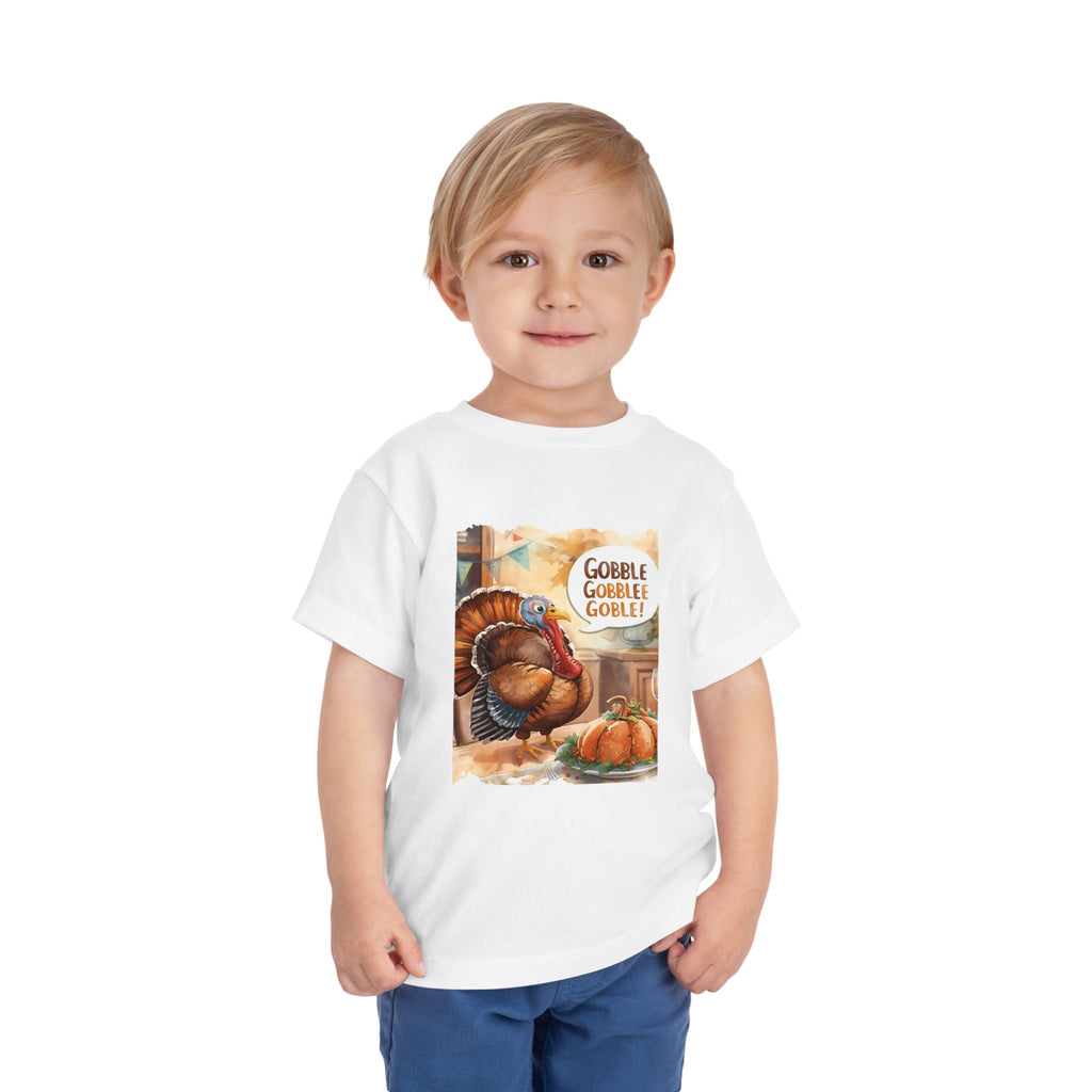 Thanksgiving Turkey Toddler Short Sleeve Tee