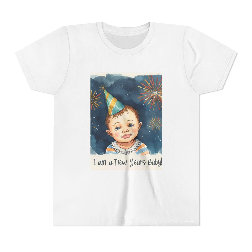 I Am A New Years Baby Youth Short Sleeve Tee