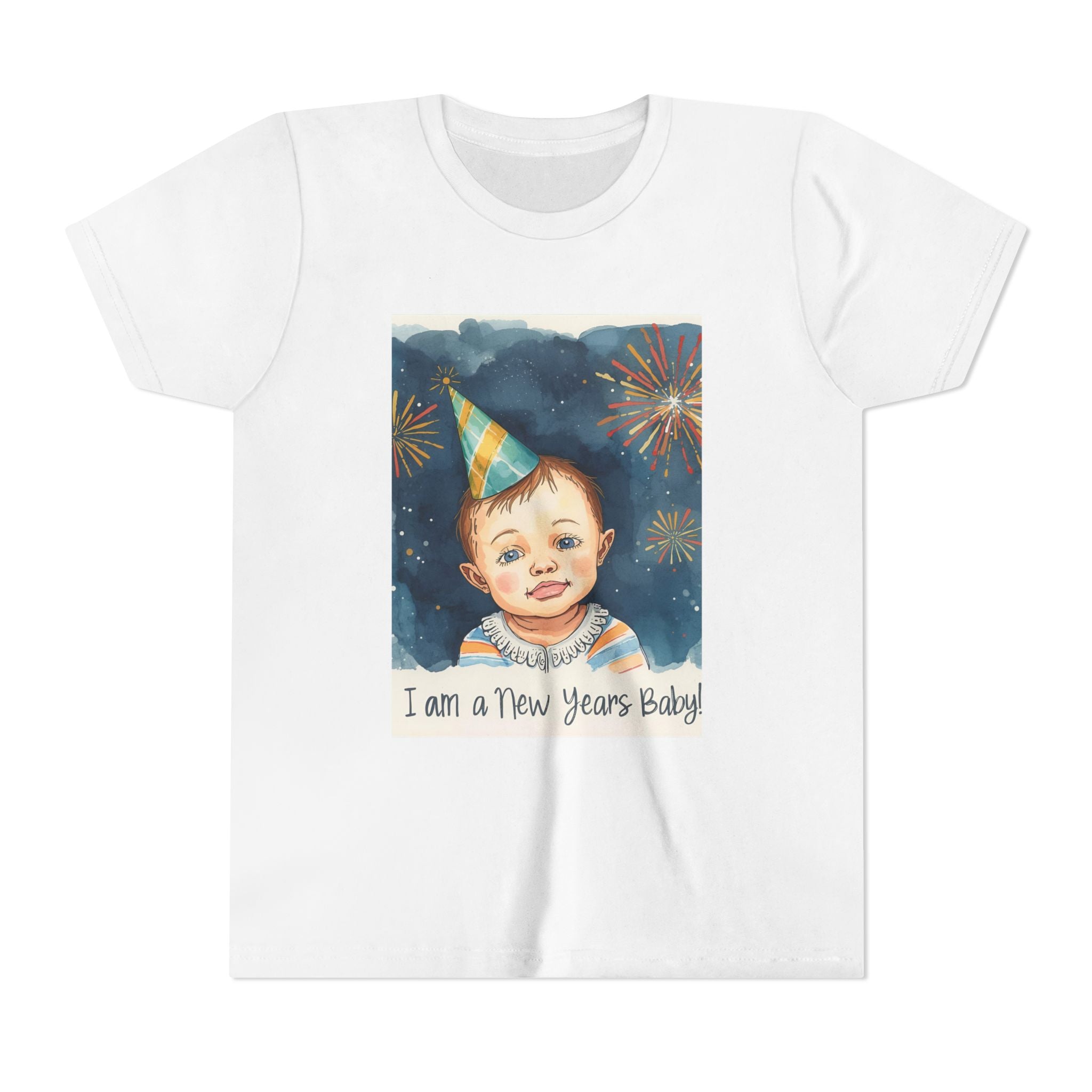 I Am A New Years Baby Youth Short Sleeve Tee