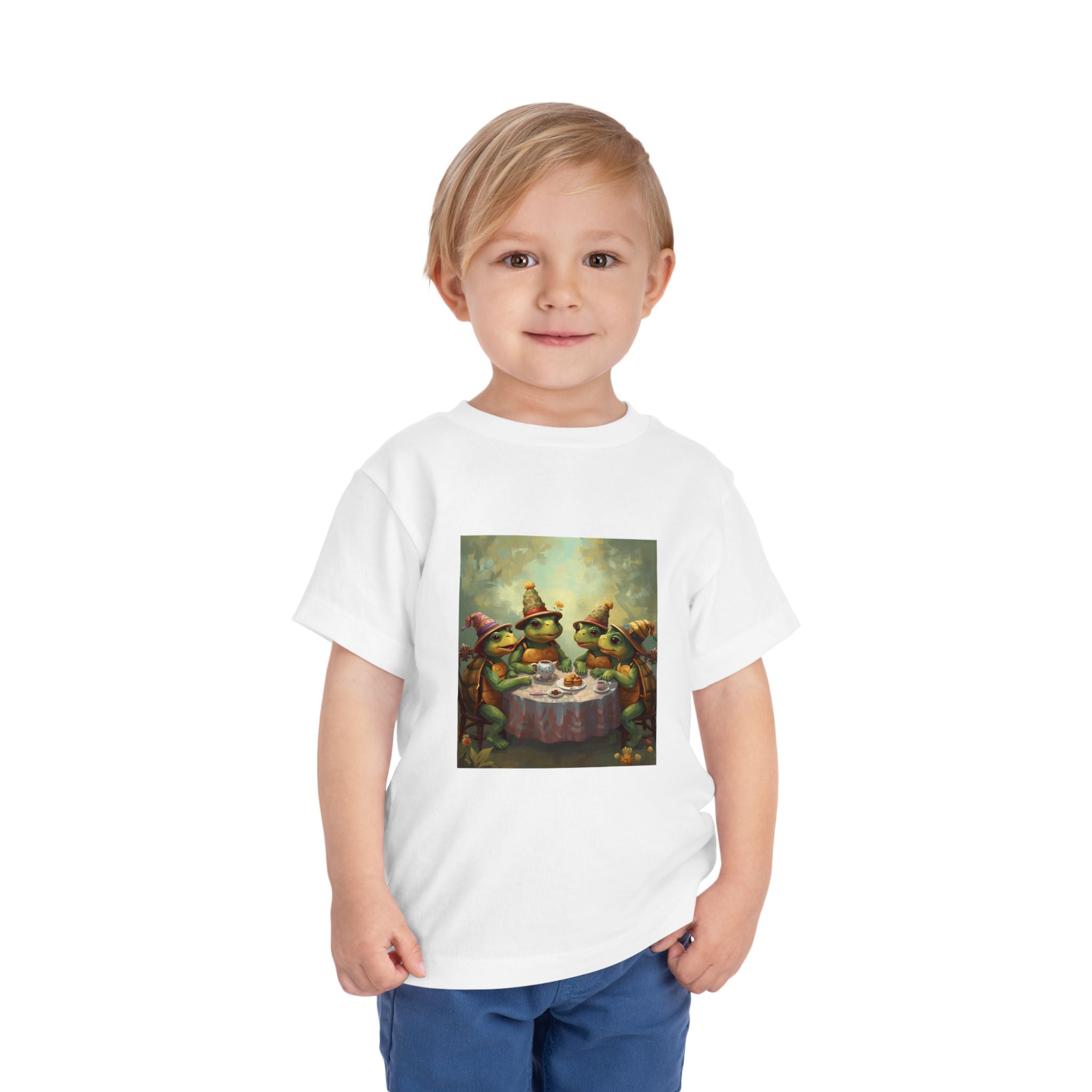 Whimsical Turtle Toddler Short Sleeve Tee