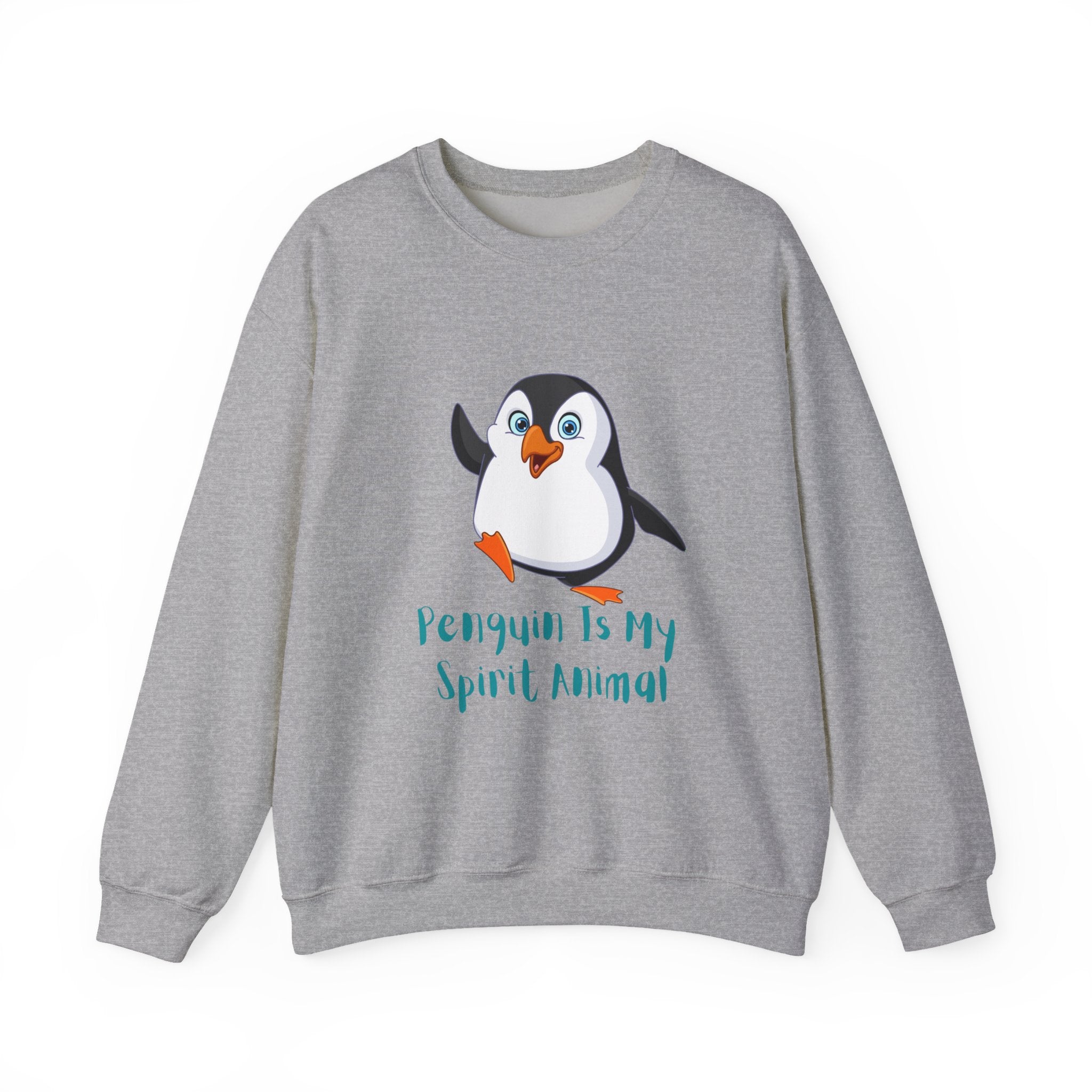 Penguin Spirit Animal Crewneck Sweatshirt - Cozy Gift for Animal Lovers, Winter Layer, Cute Sweatshirt, Funny Gift, Casual Wear