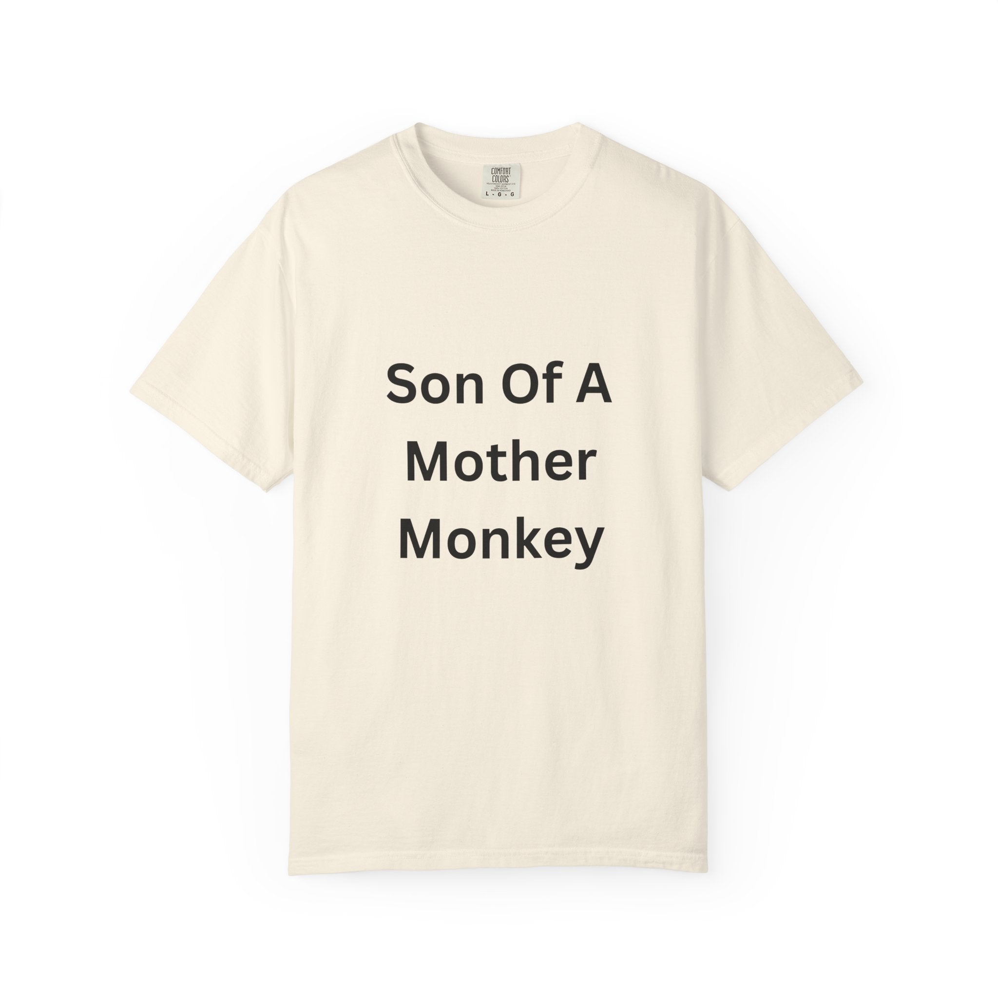 Unisex Humor T-shirt - "Son Of A Mother Monkey" - Funny Gift for Moms, Casual Wear, Birthday Gift, Eco-Friendly Tee, Unique Gift Idea
