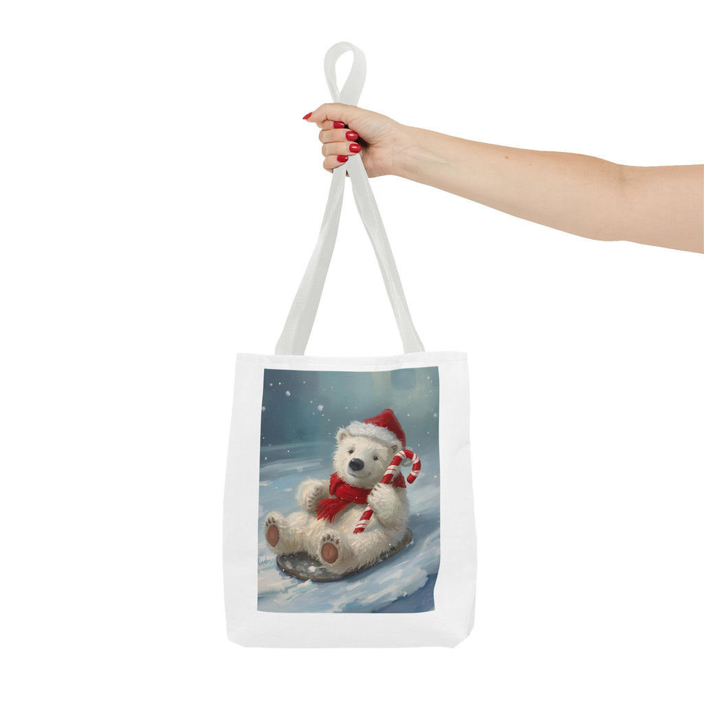 Cute Christmas Bear Tote Bag (AOP)