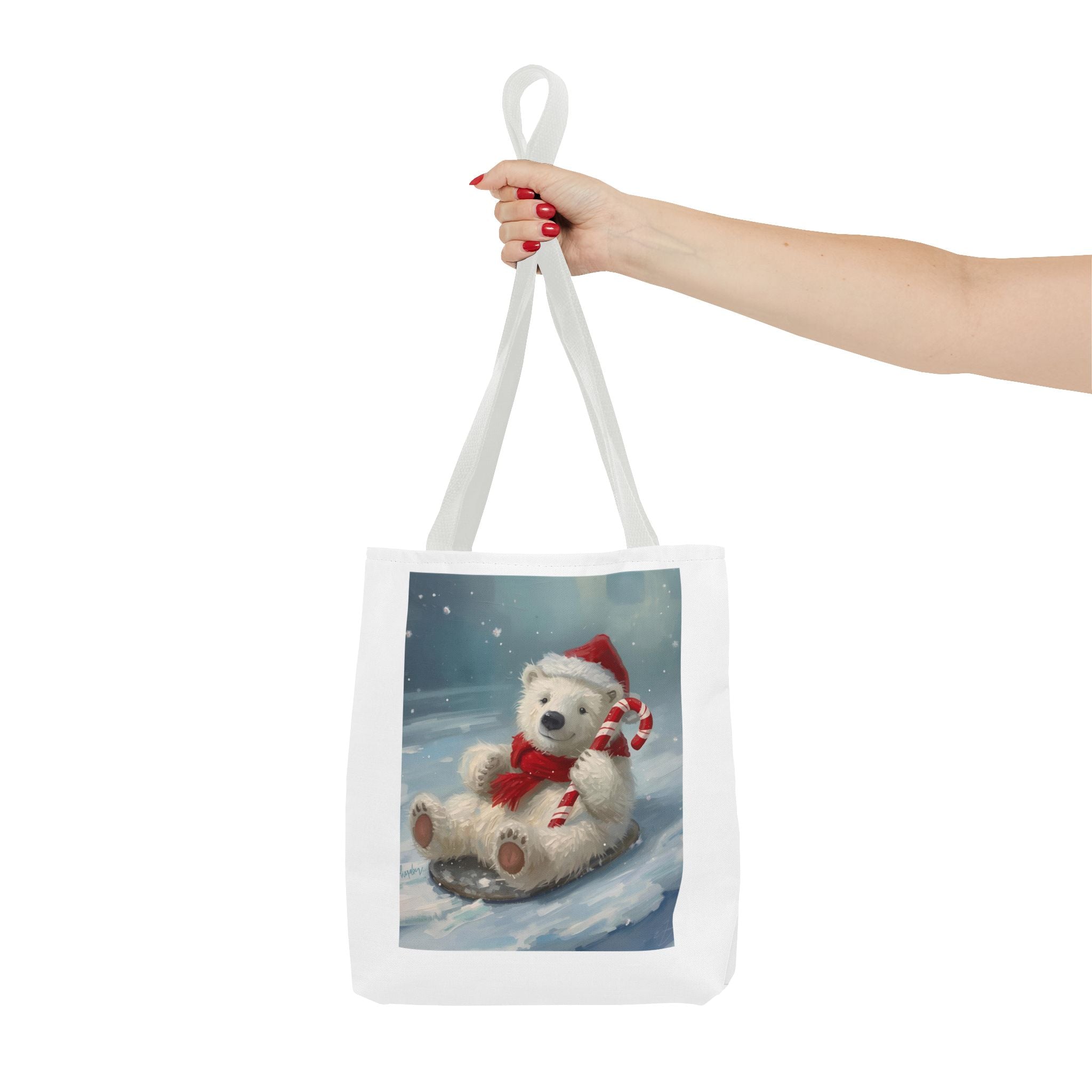 Cute Christmas Bear Tote Bag (AOP)