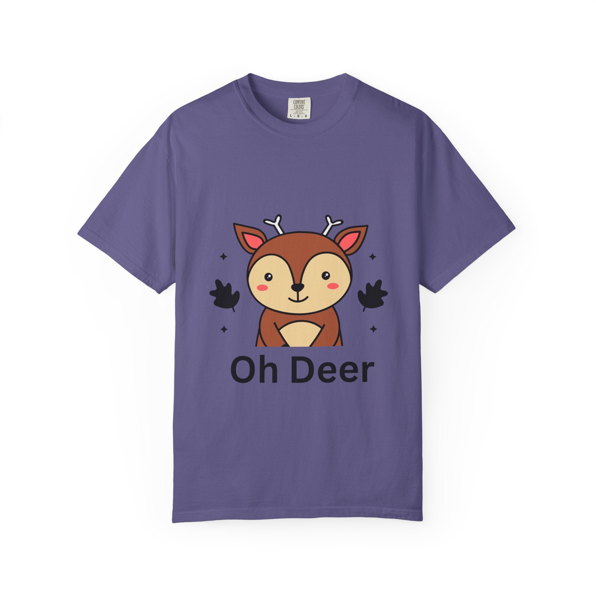 Cute Animal Graphic T-Shirt, Oh Deer Tee, Gift for Animal Lovers, Funny Shirt for Family, Casual Wear, Unisex Fashion