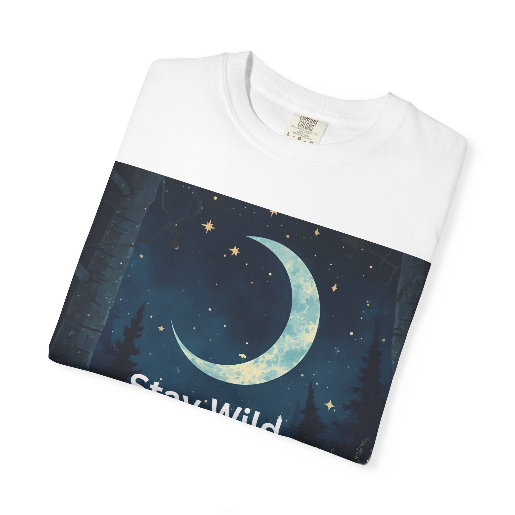 Unisex Stay Wild Moon Child T-Shirt, Stay Wild Graphic Tee, Boho Style Shirt, Gift for Nature Lovers, Vintage Vibe Apparel