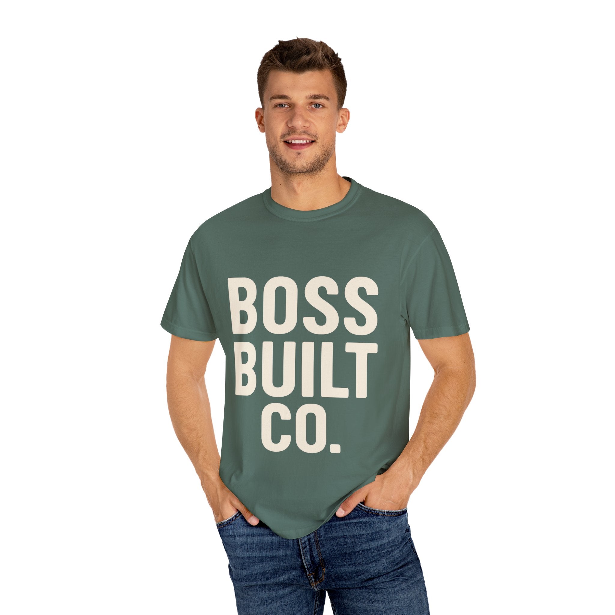 Boss Built Co. Graphic T-Shirt — Bold Logo Tee for Entrepreneurs & Makers