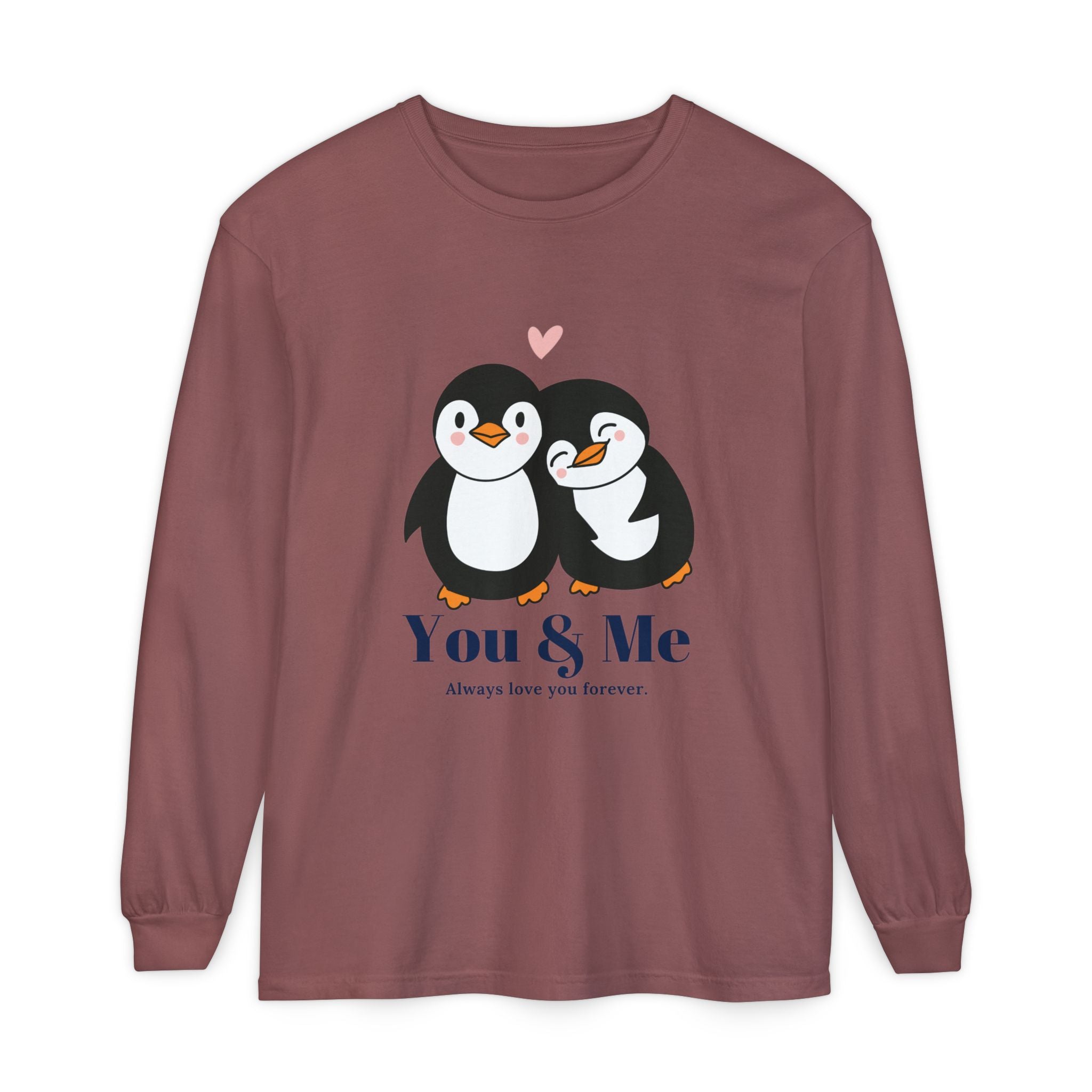 Adorable Penguin Love Long Sleeve T-Shirt | Cute Couples Gift, Valentine's Day Apparel, Matching Tees, Cozy Date Night Wear, [...]