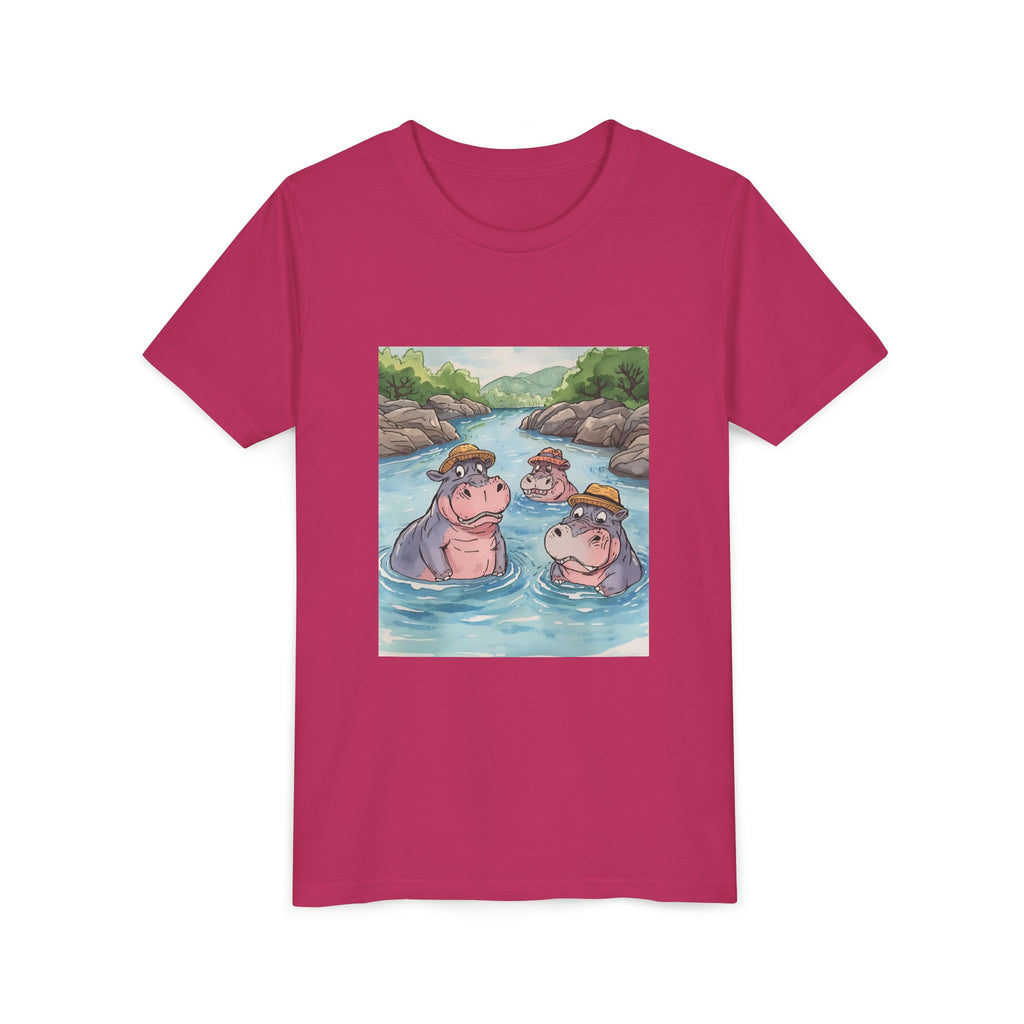 Hippo Cute Youth Short Sleeve Tee
