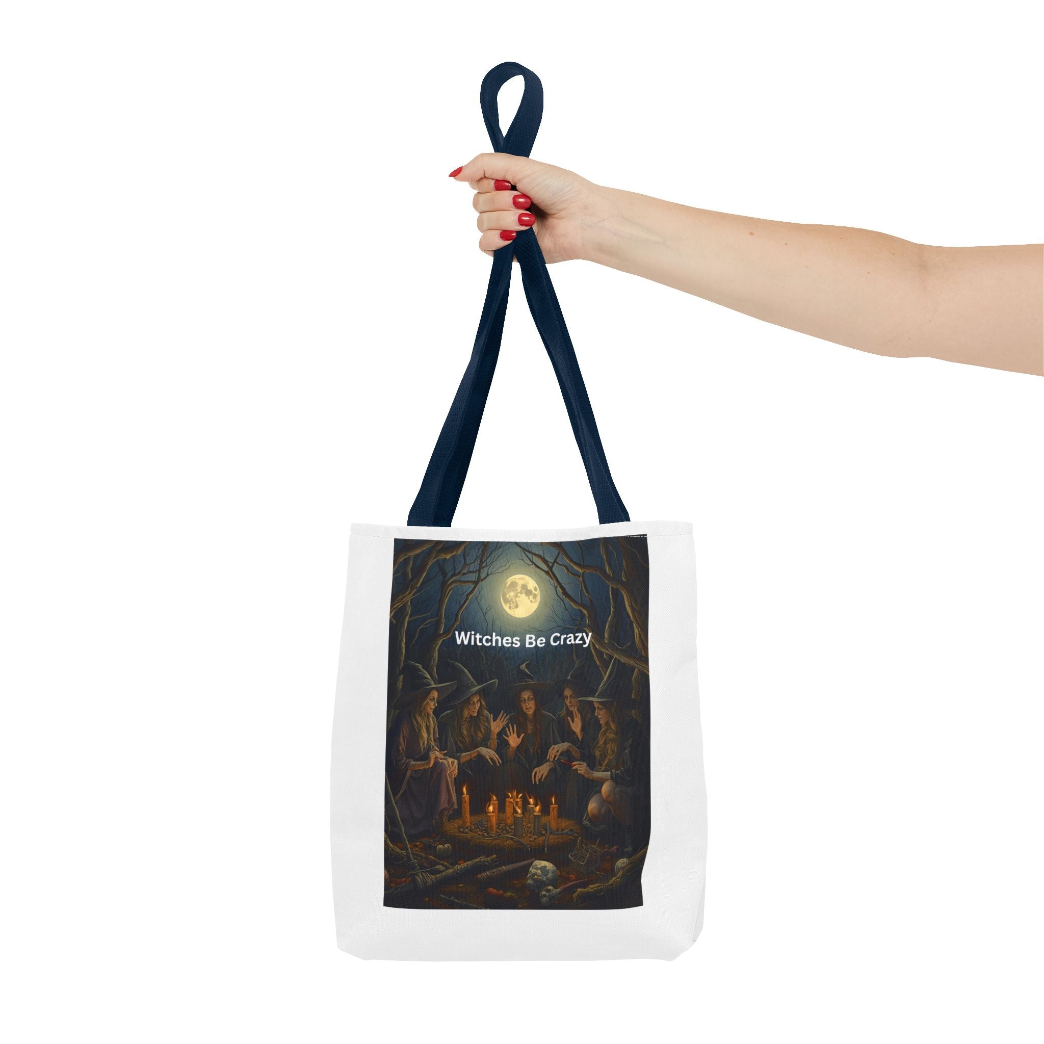 Spooky Halloween Witchy Tote Bag for Spooky Vibes, Witches Be Crazy, Eco-Friendly Tote, Halloween Gift for Her, Magical Shopping Bag, Gifts for Witches
