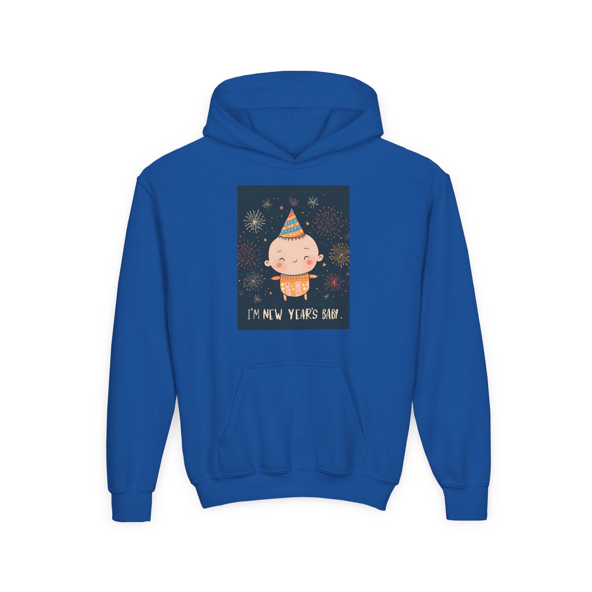 I Am A New Years Baby Youth Heavy Blend Hooded Sweatshirt