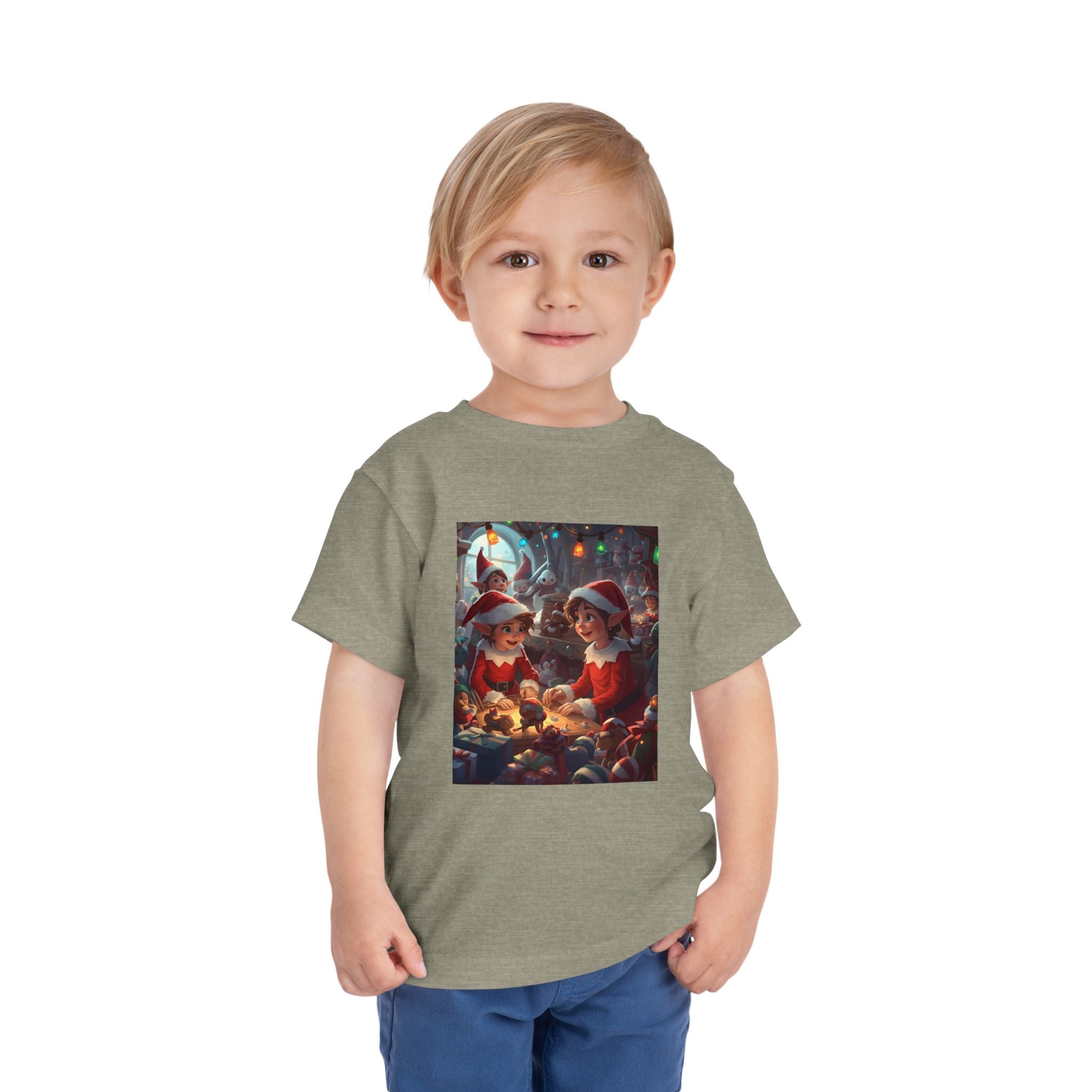 Christmas Toddler Tee, Cute Holiday Shirt, Elf Design, Kids Christmas Outfit, Fun Xmas Gift, Toddler Apparel