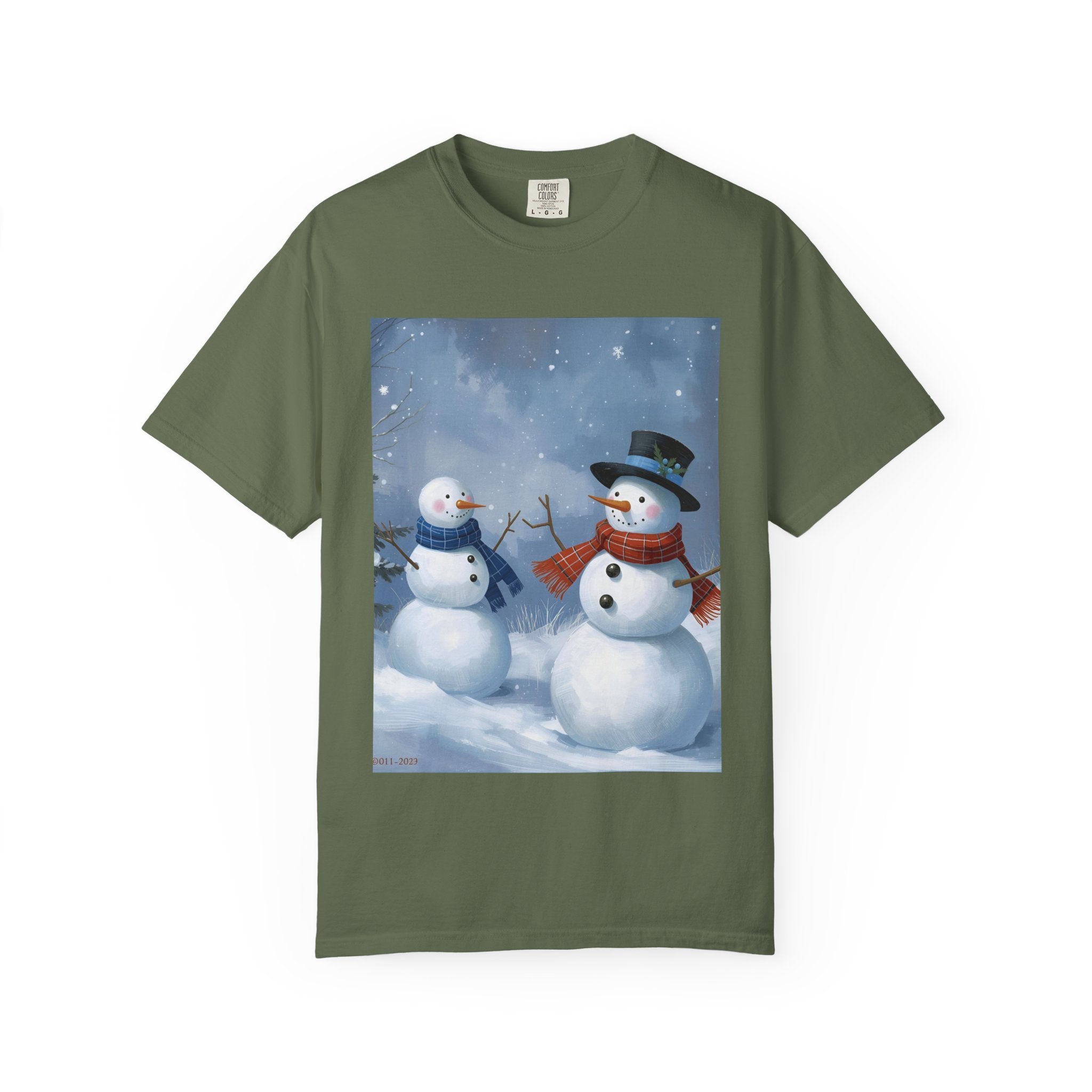 Christmas Snowman Family T-Shirt, Holiday Gift, Cozy Tee, Unisex Snowman Shirt, Festive Apparel, Winter Celebration Wear