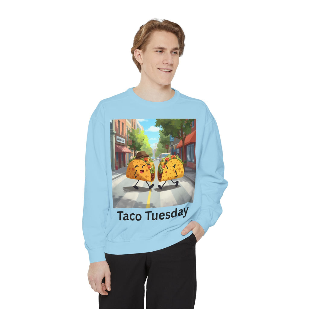 Taco Tuesday Unisex Garment-Dyed Sweatshirt