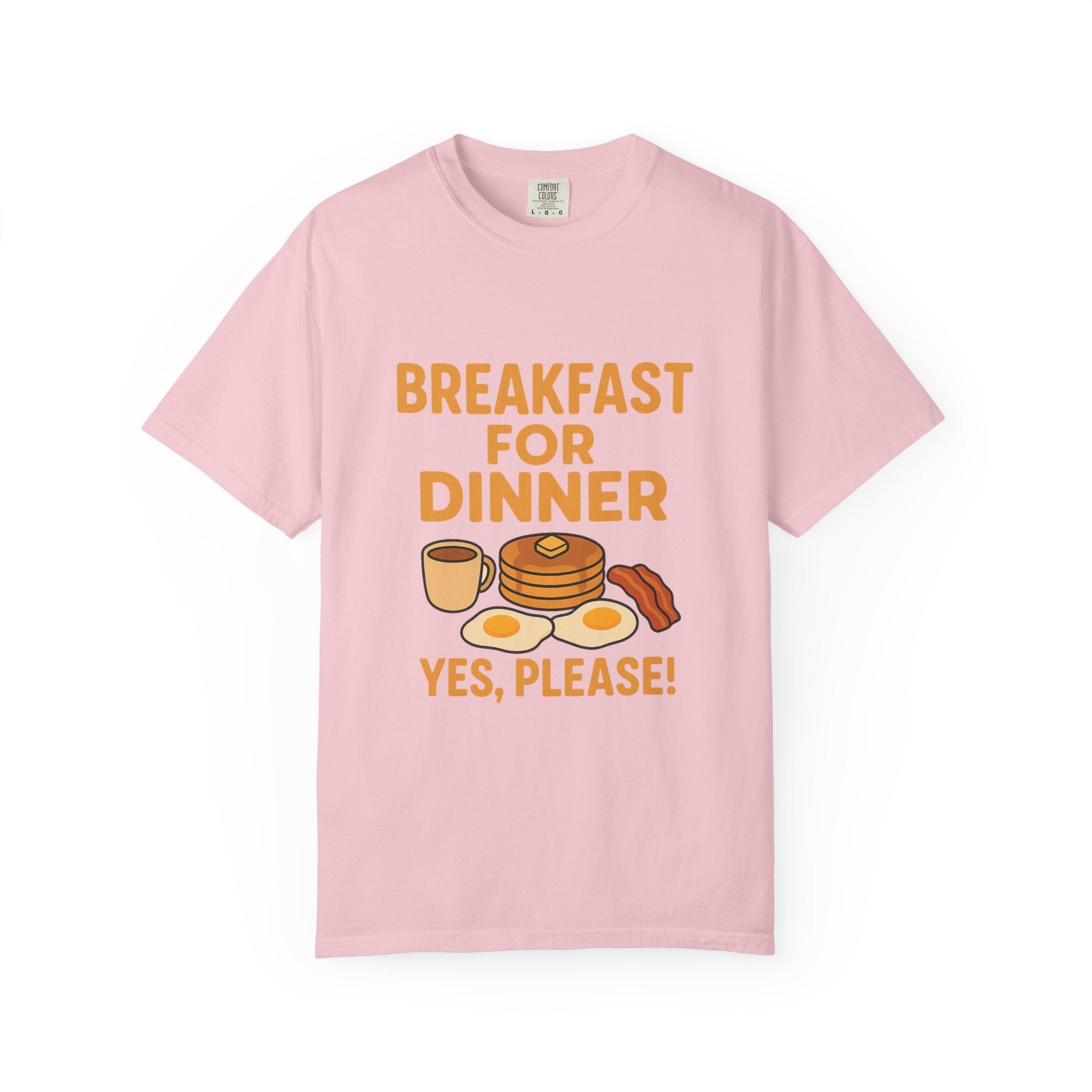 Whimsical Breakfast For Dinner T-Shirt, Foodie Gift, Funny Dinner Shirt, Comfort Wear, Casual Tee for Food Lovers