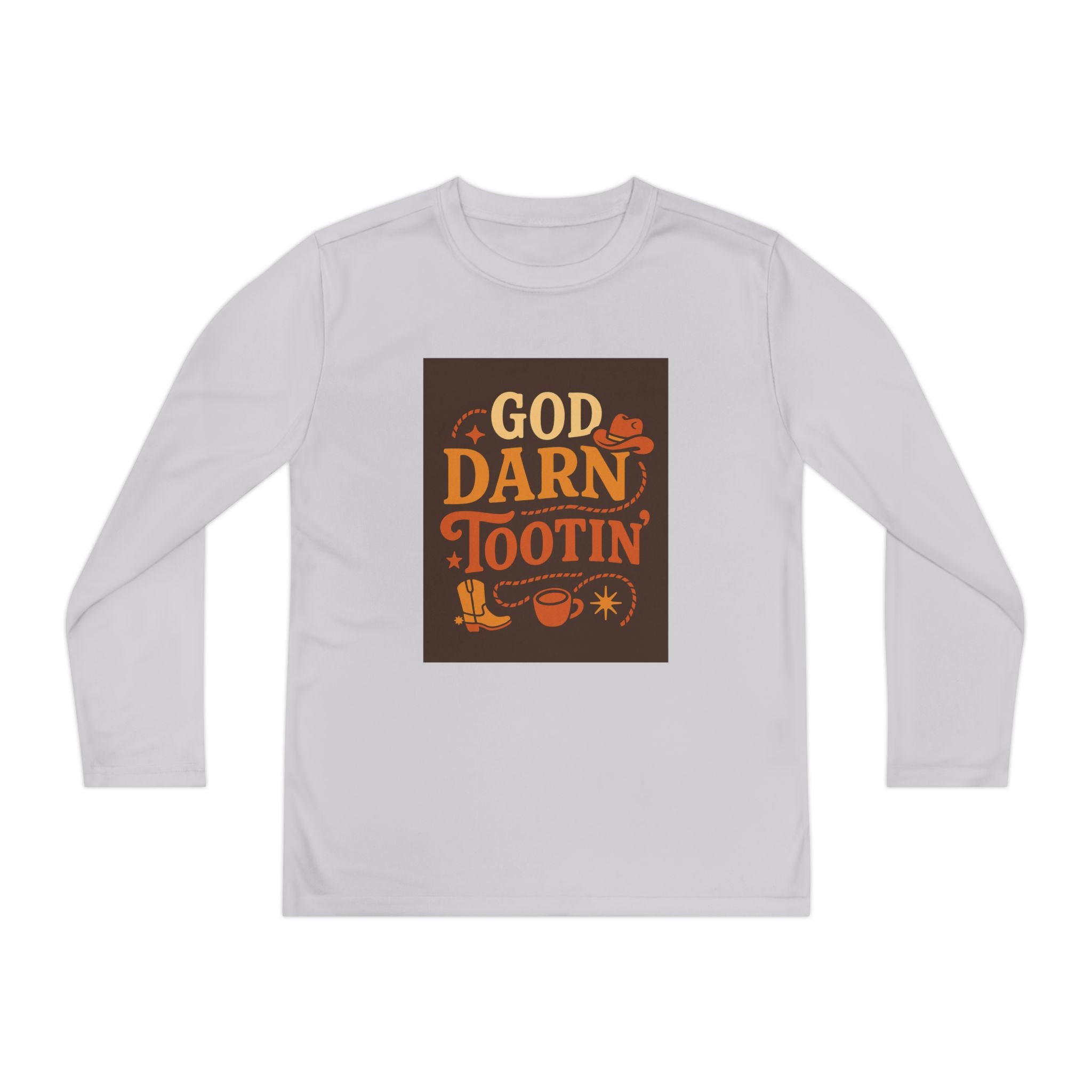God Darn Tootin Youth Long Sleeve Competitor Tee