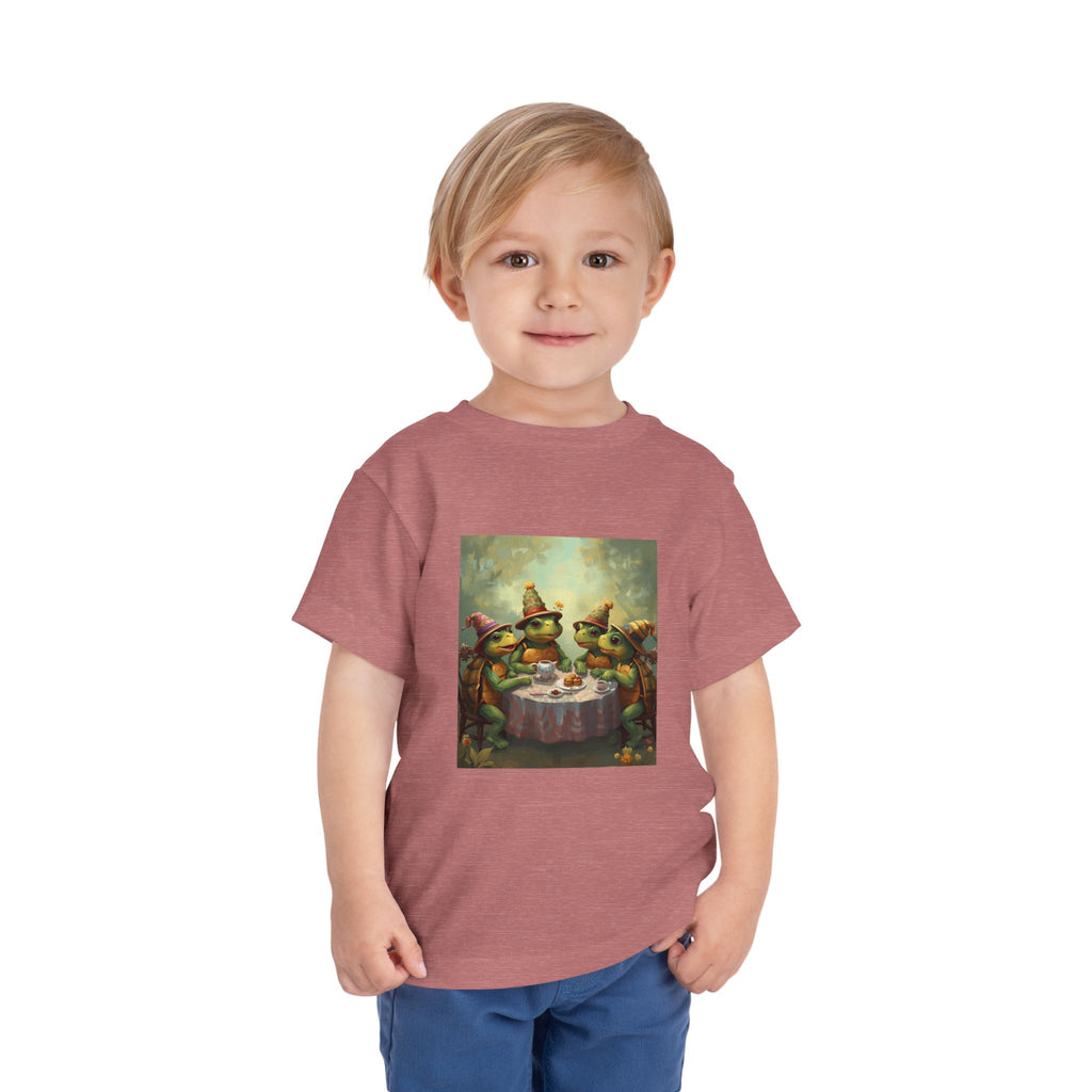 Whimsical Turtle Toddler Short Sleeve Tee
