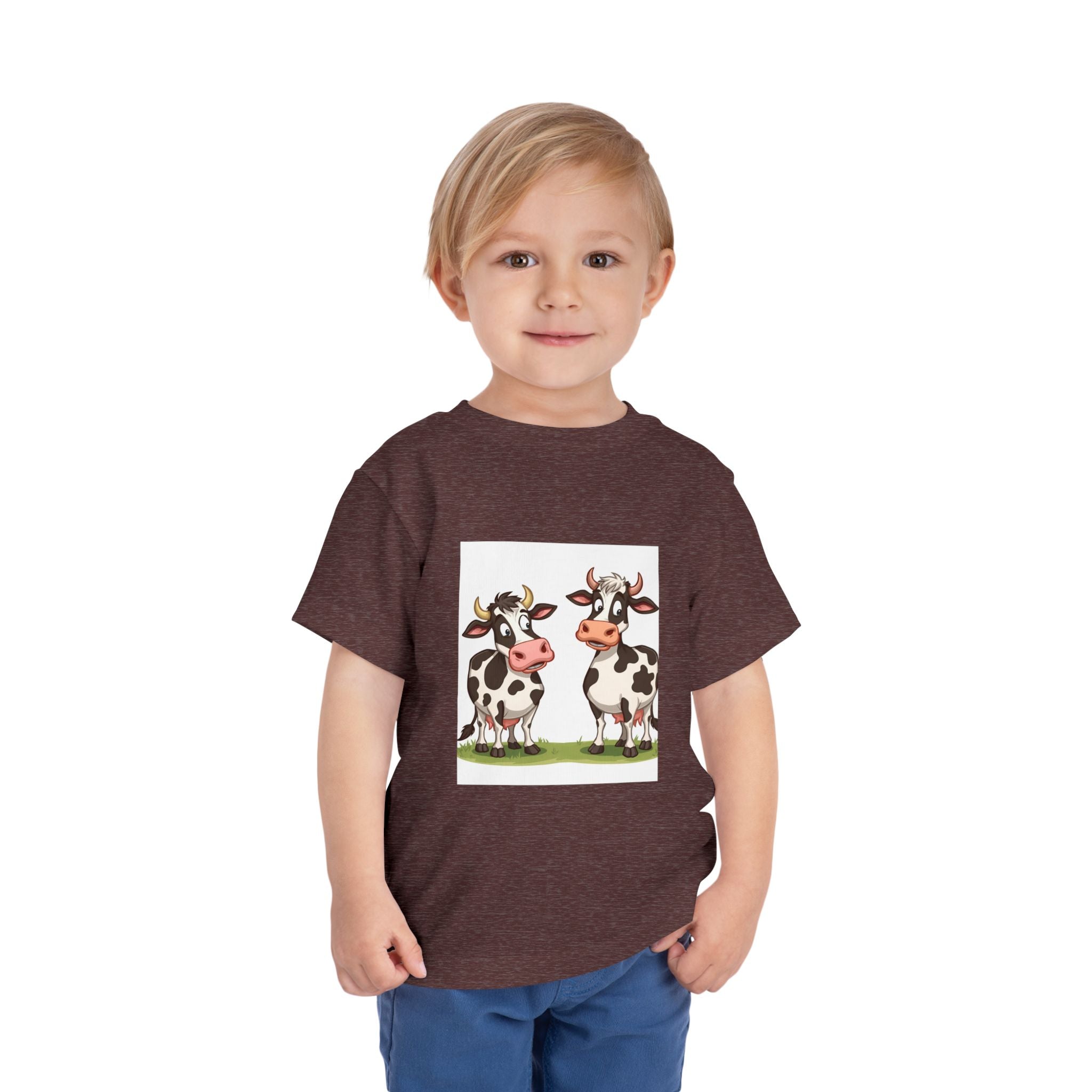 Cute Cows Toddler Short Sleeve Tee