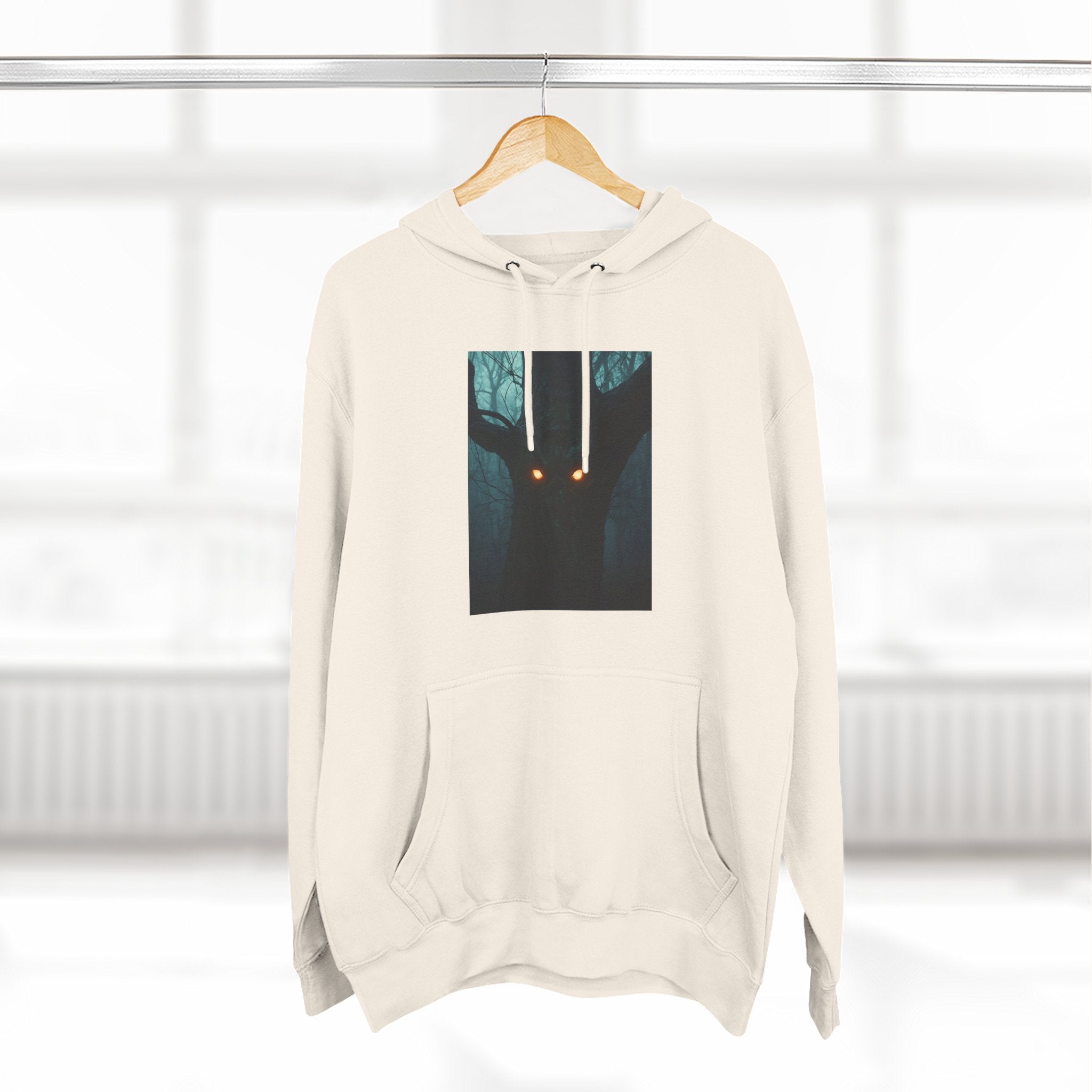 Chilling Nighttime Hoodie, Cozy Fleece Sweatshirt, Outdoor Adventure Attire, Perfect for Bonfire Nights, Gifts for Nature Lovers