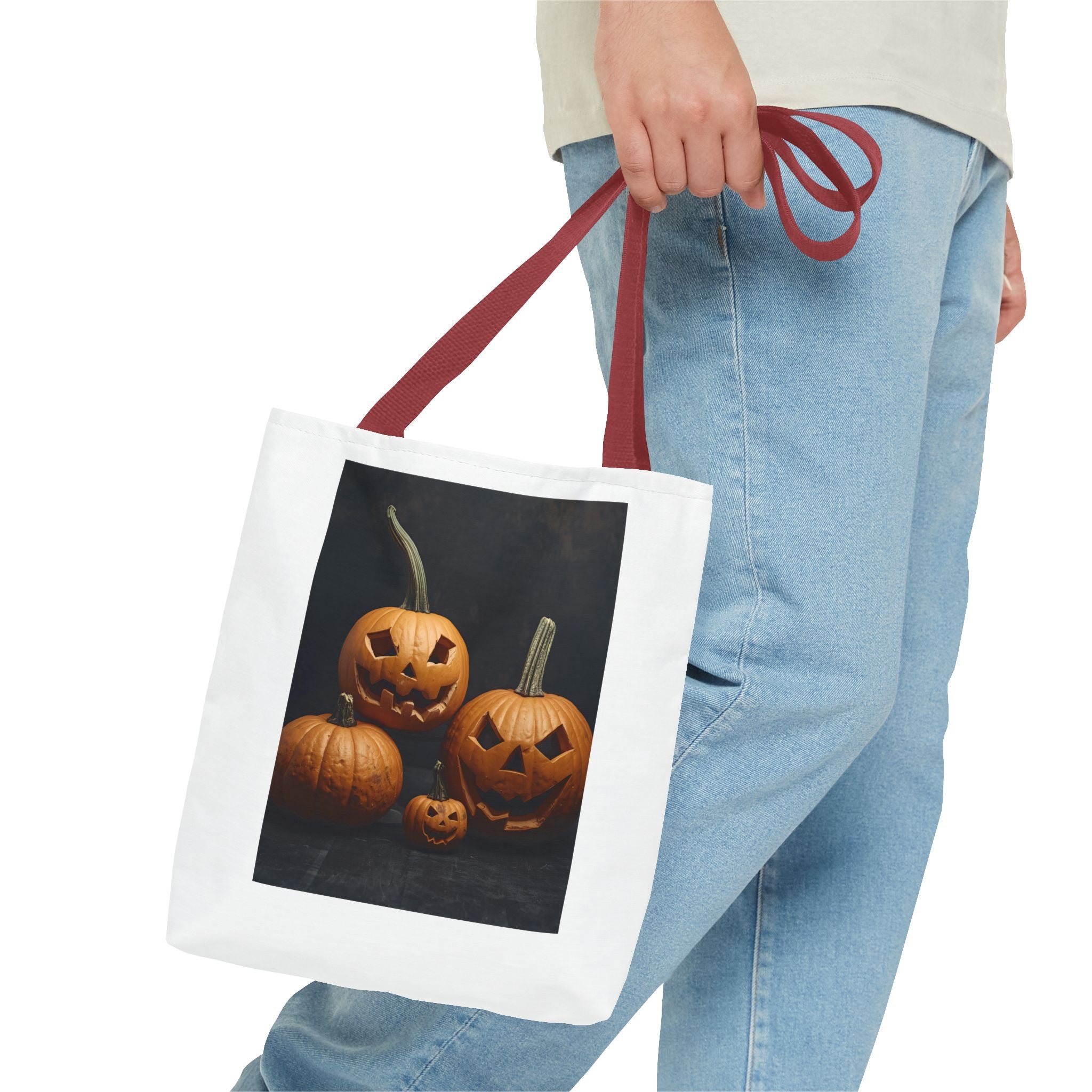 Spooky Halloween Pumpkin Tote Bag (AOP)