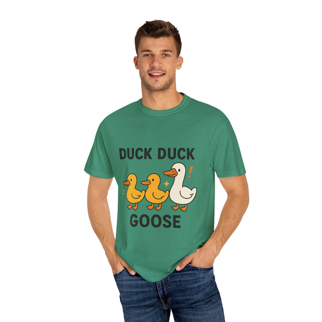 Duck Duck Goose Unisex T-Shirt, Funny Animal Shirt, Cute Gift for Kids, Family Game Night Tee, Everyday Casual Wear, Playful Graphic Top