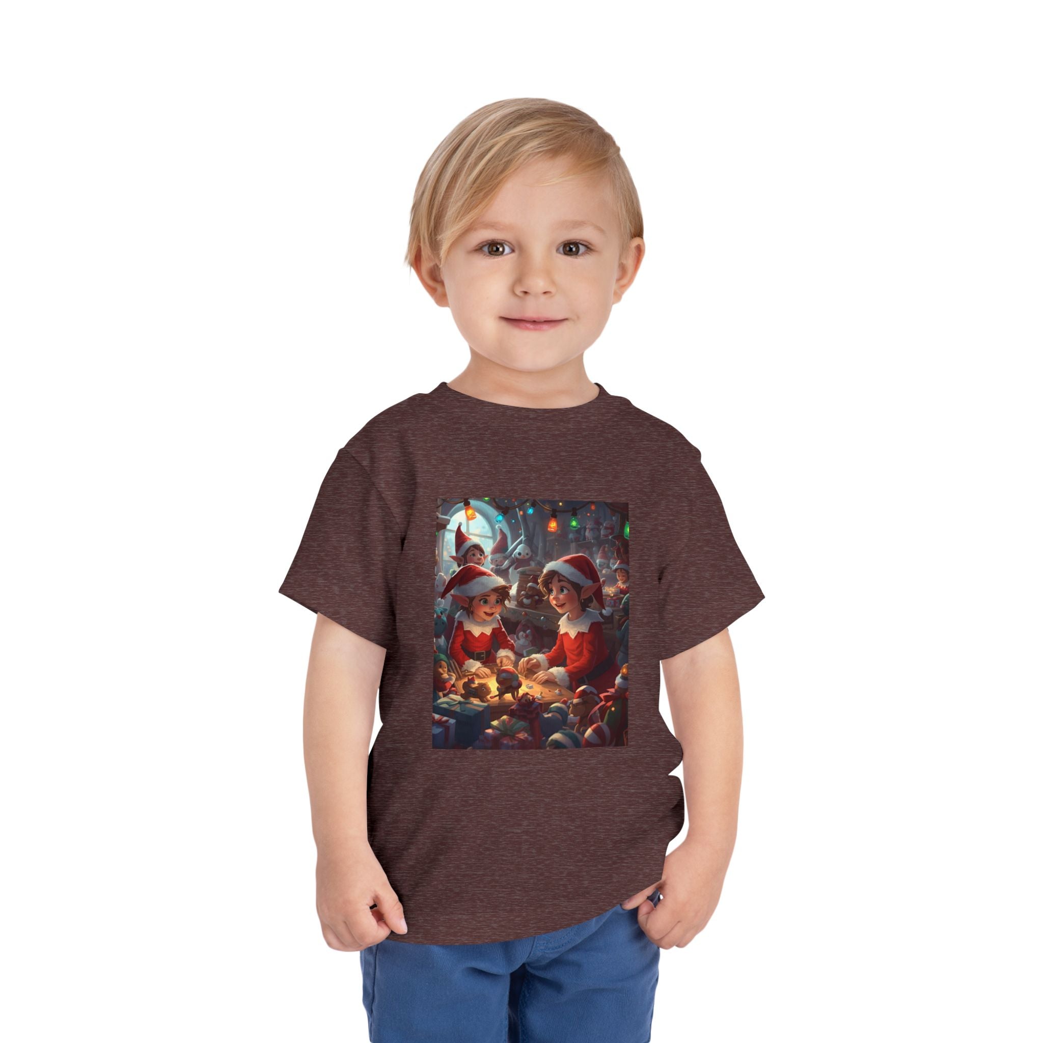 Christmas Toddler Tee, Cute Holiday Shirt, Elf Design, Kids Christmas Outfit, Fun Xmas Gift, Toddler Apparel