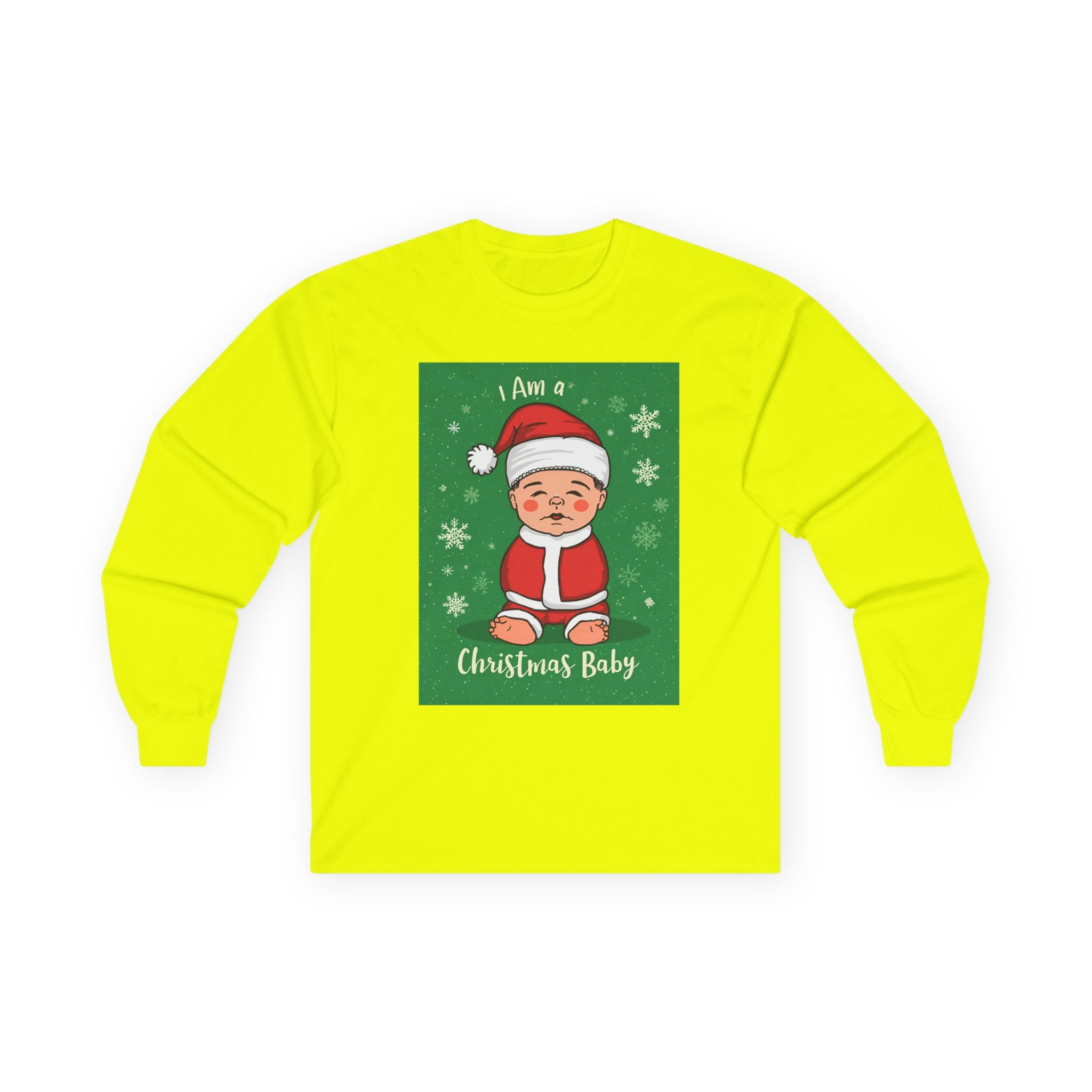 Christmas Baby Long Sleeve Tee, Holiday Shirt, Winter Apparel, Cute Baby Shirt, Unisex Holiday Clothing