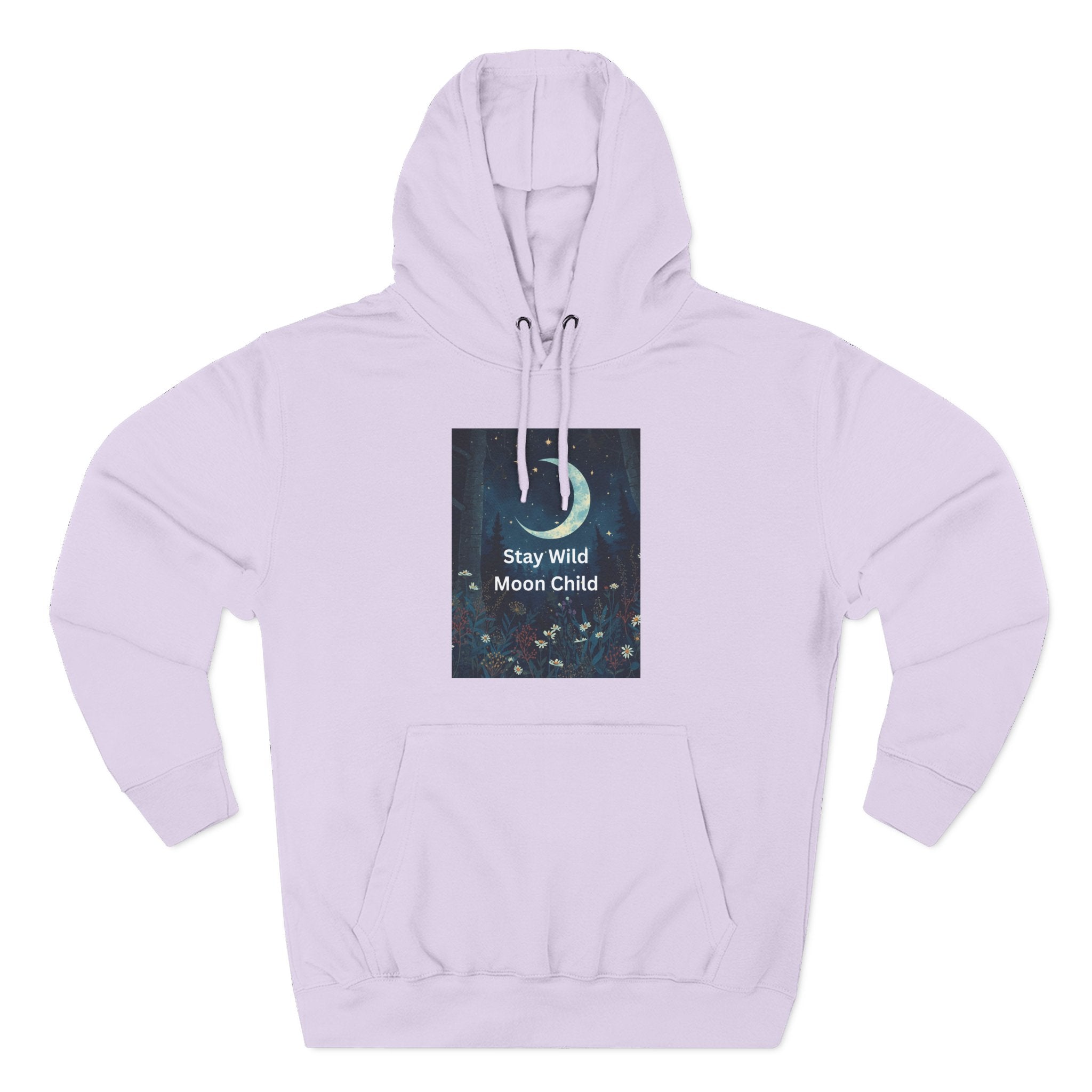 Stay Wild Moon Child Hoodie - Cozy Fleece, Celestial Vibes, Perfect for Nature Lovers, Gifts for All Occasions, Unisex Apparel
