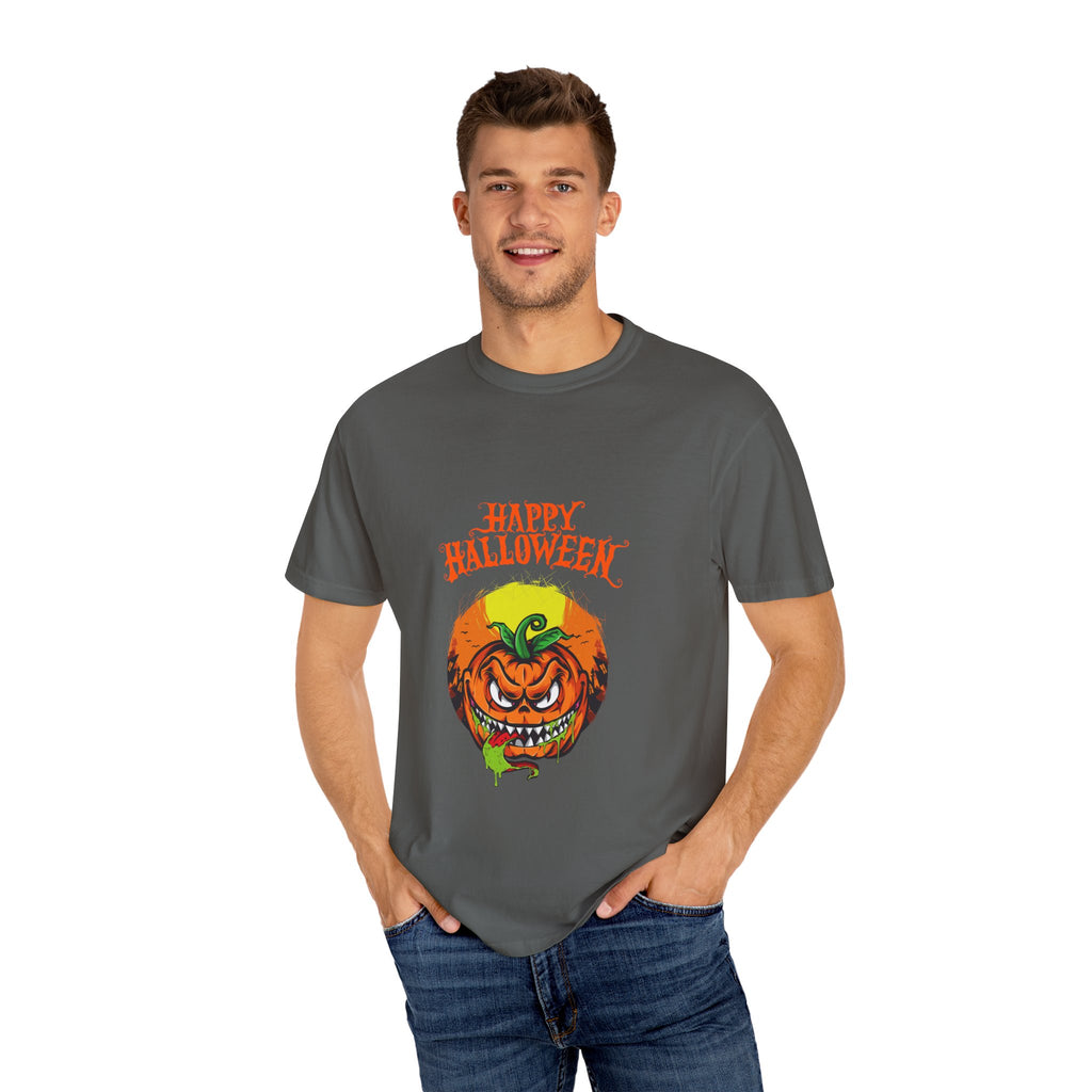 Scary Halloween Pumpkin Unisex T-Shirt, Spooky Shirt for Fall, Halloween Costume Tee, Cute Autumn Top, Trick or Treat Shirt